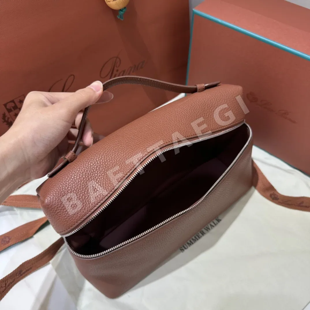 로로피아나 L27 브릭 레드 핸드백 상세 이미지 7