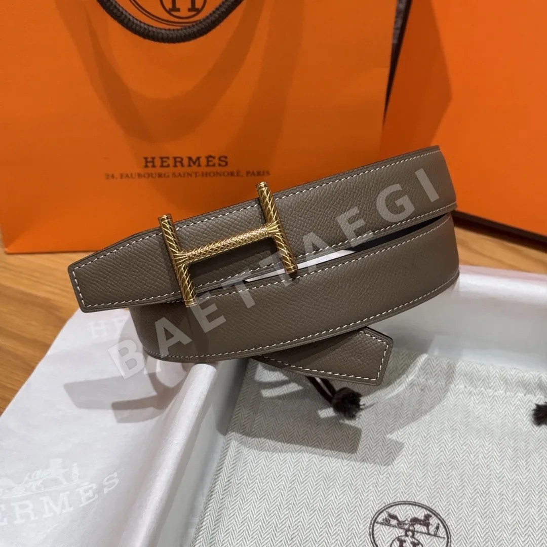 에르메스 Hisso 양면 가죽 벨트 상세 이미지 3