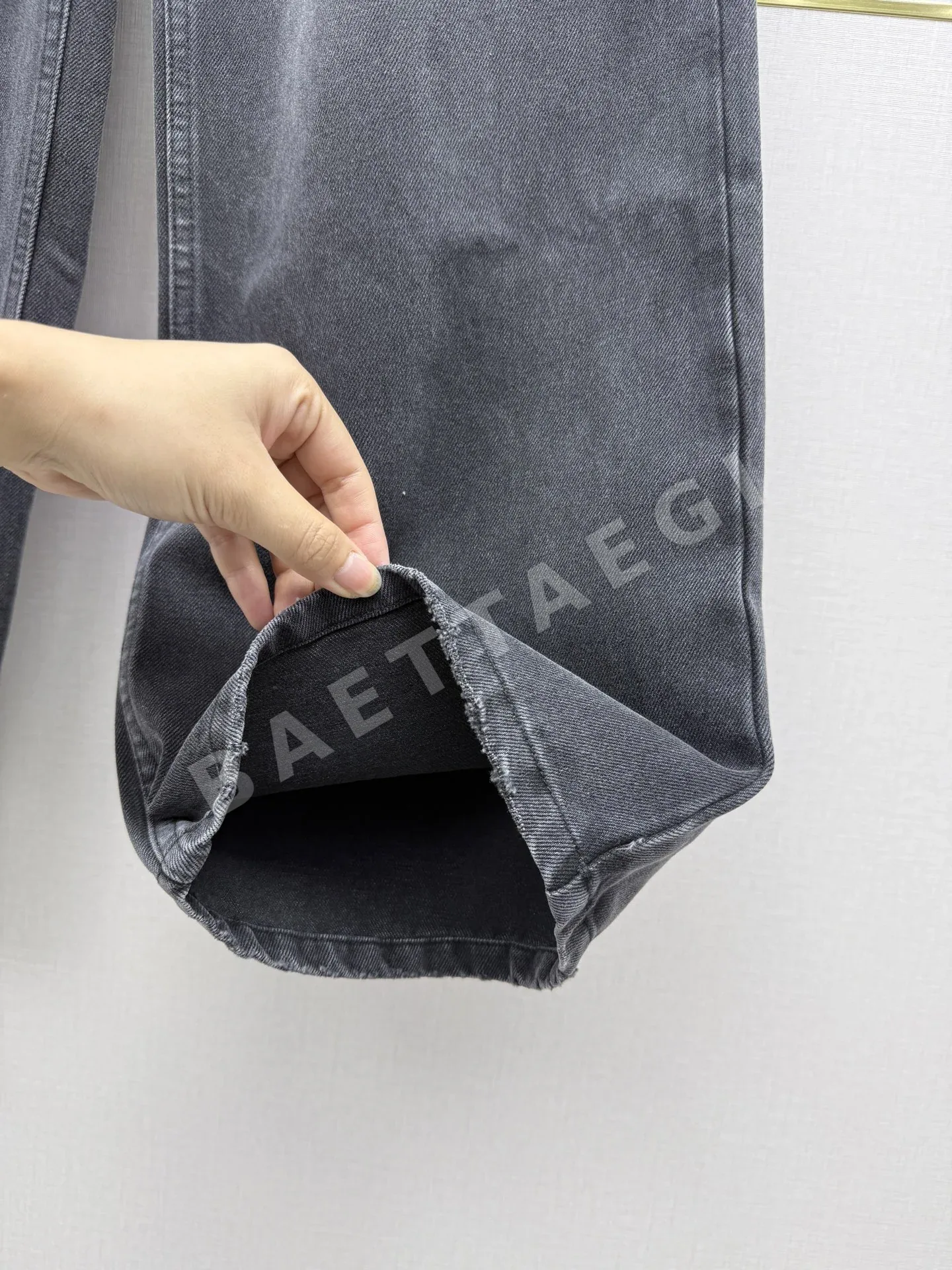 샤넬 데님 와이드 팬츠 여성 바지 상세 이미지 7