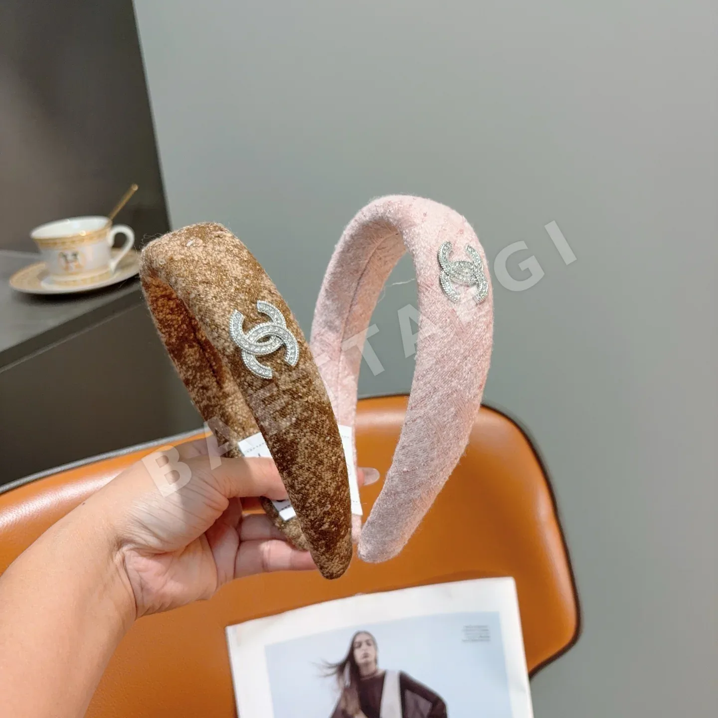 샤넬 레트로 헤어밴드 악세사리 182814