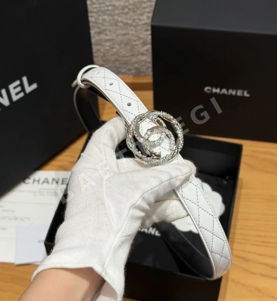 샤넬 퀼팅 램스킨 20mm 벨트 상세 이미지 9
