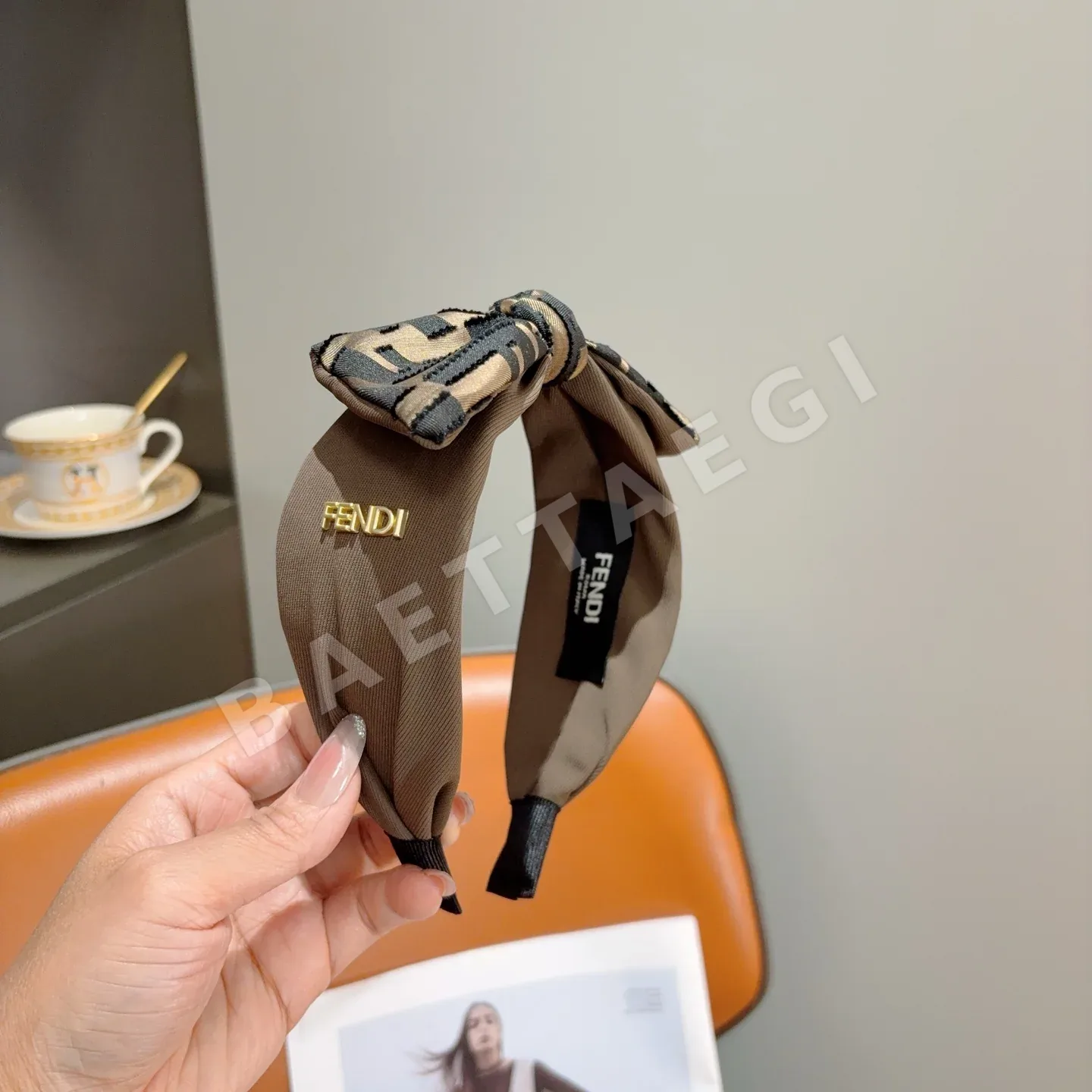 펜디 더블F 리본 헤어밴드 상세 이미지 3
