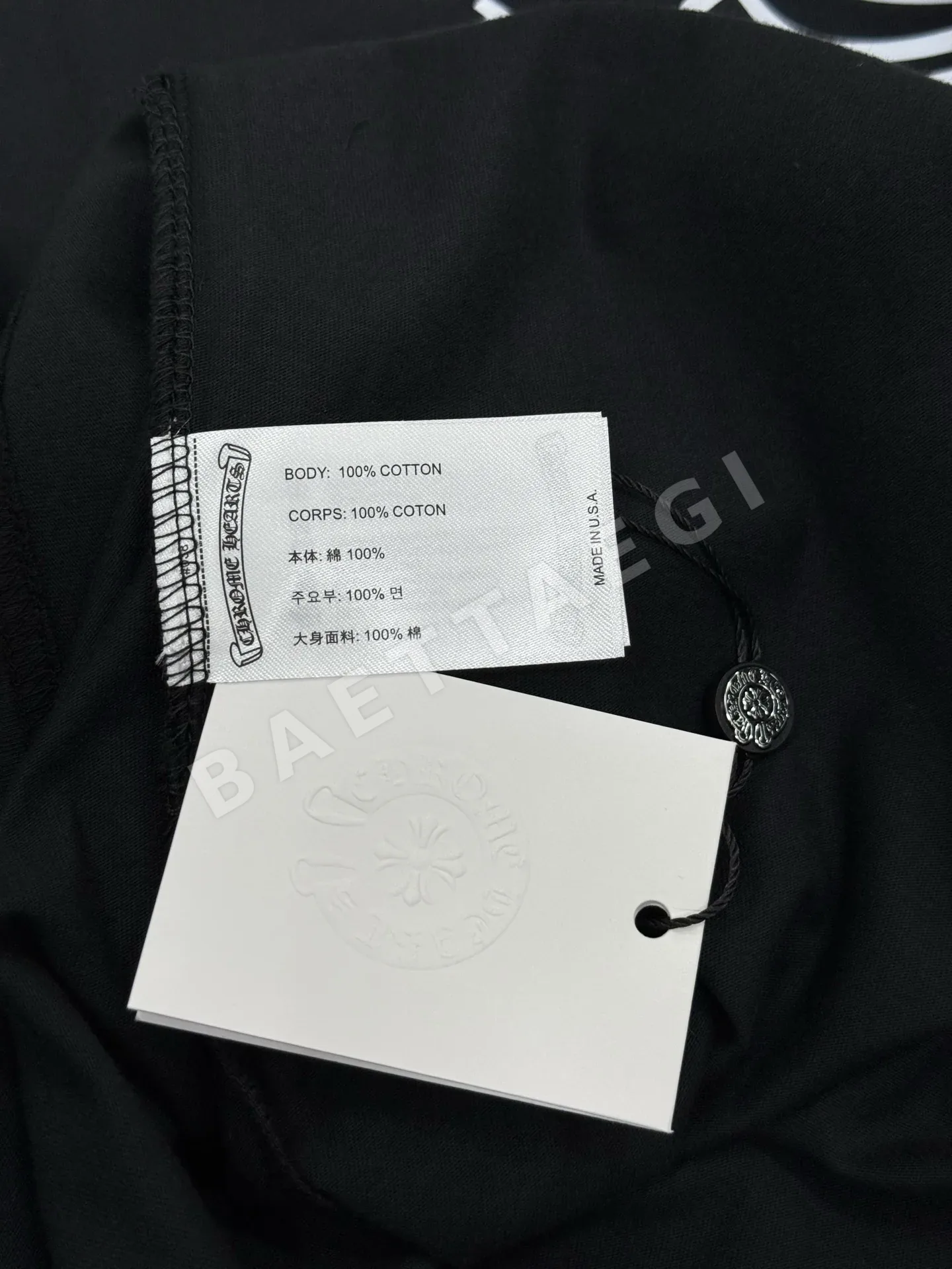 크롬하츠 산스크리트어 검 토템 남성 반팔 셔츠 상세 이미지 6