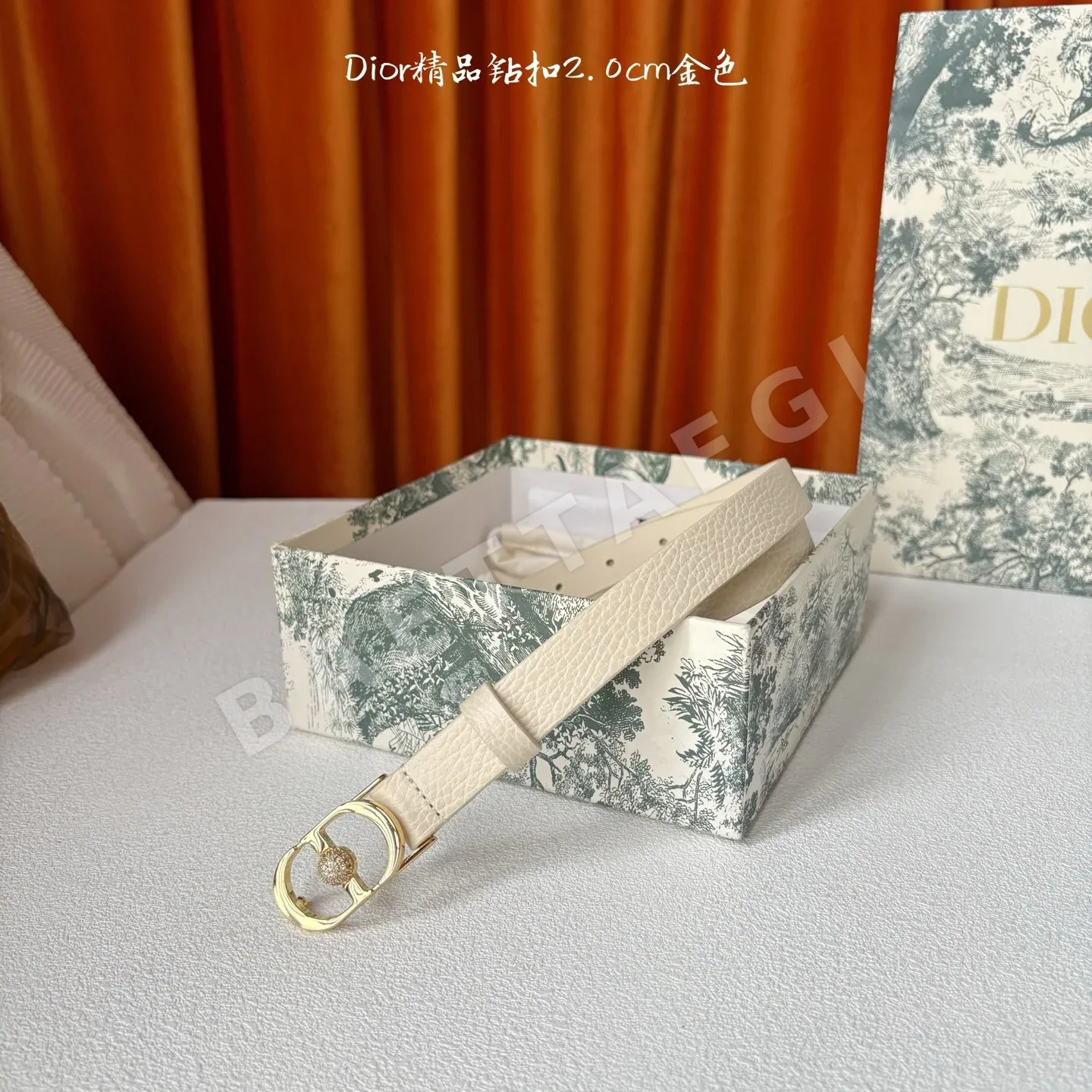 디올 가죽 벨트 장식 버클 59718