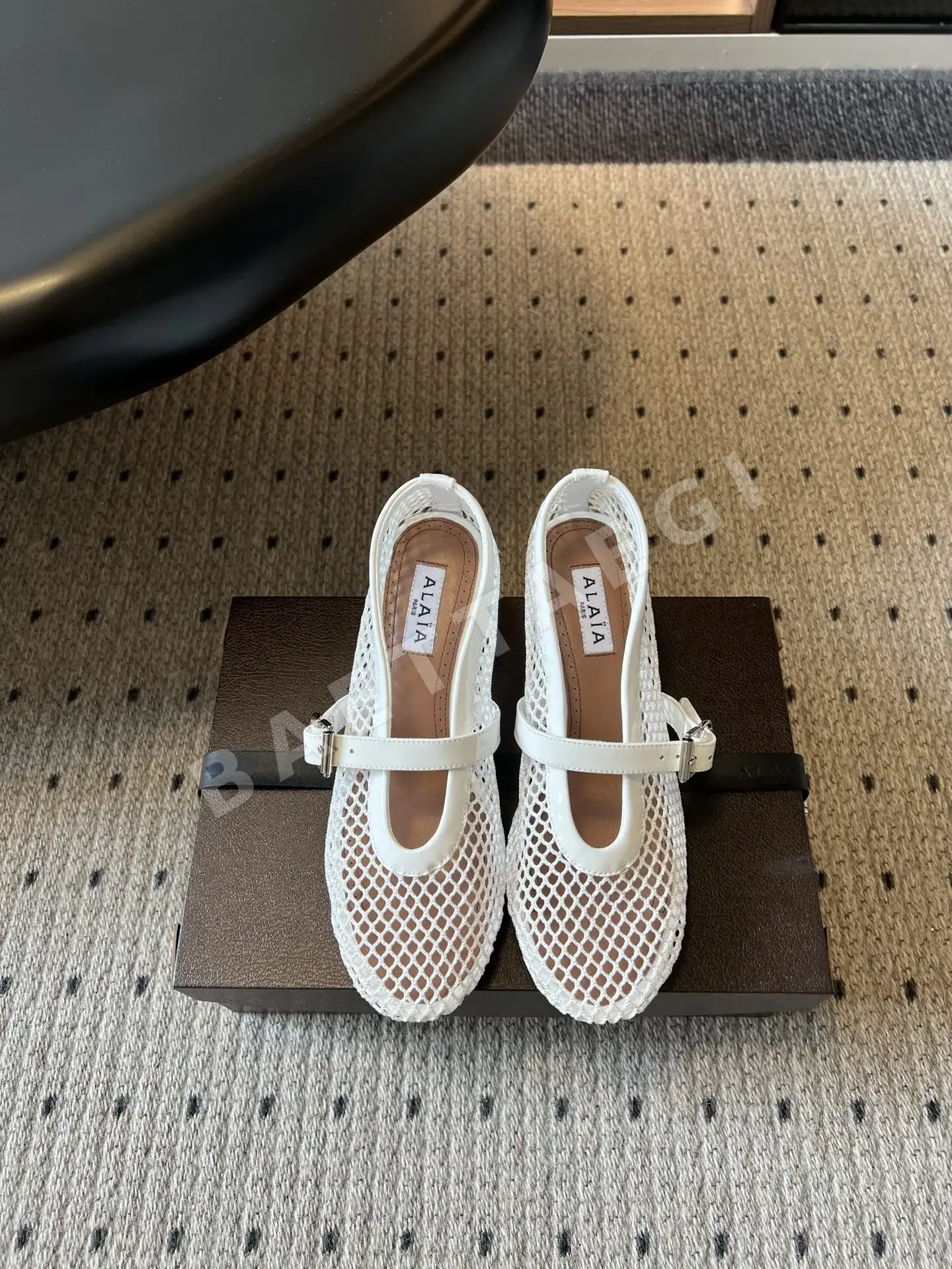 알라이아 메시 메리제인 힐 신발 117616