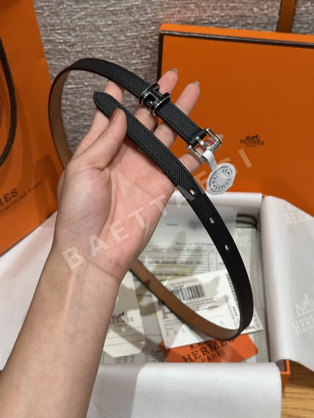 에르메스 팝 H 에포손 카프스킨 벨트 상세 이미지 4