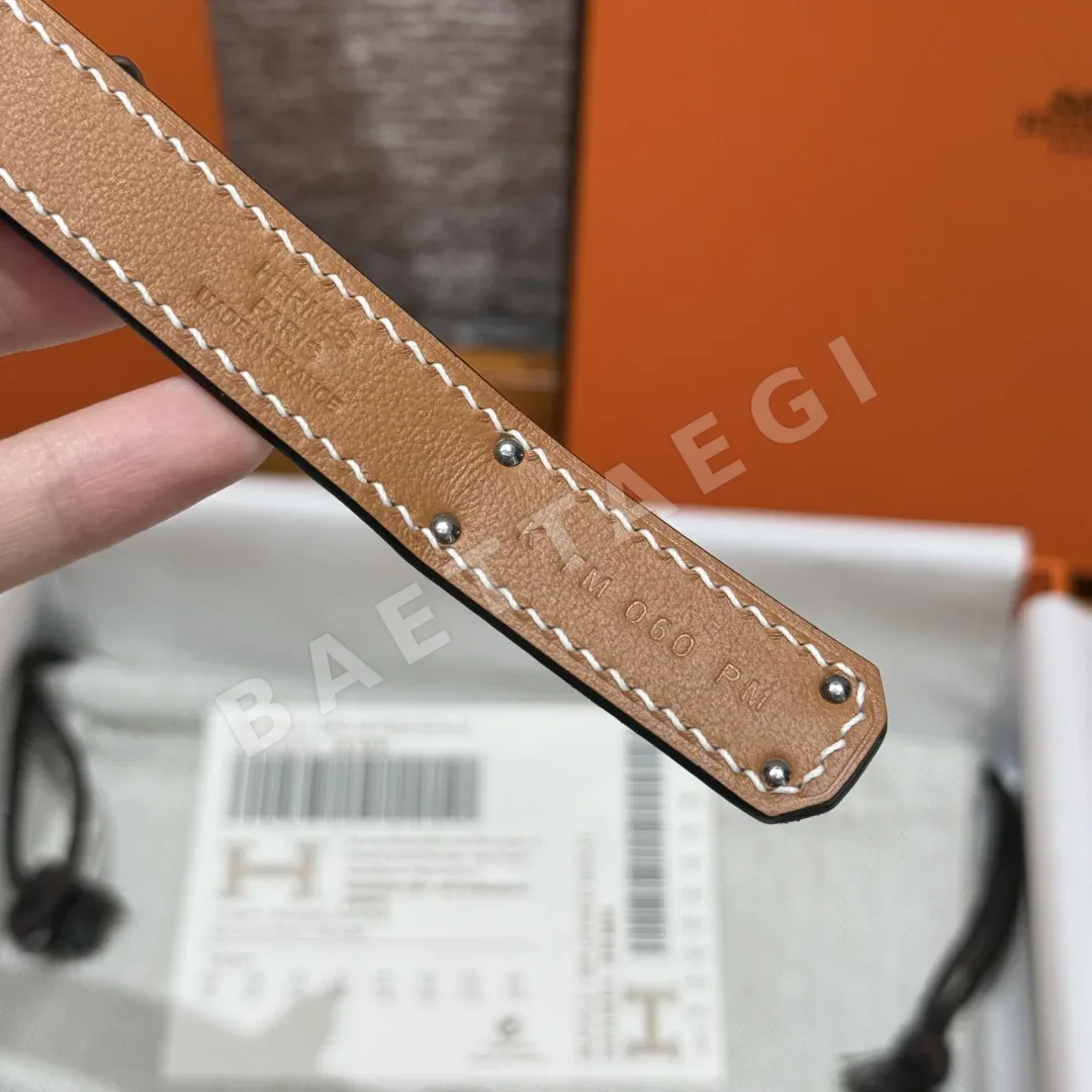 에르메스 켈리 버클 EPSOM 가죽 벨트 상세 이미지 9