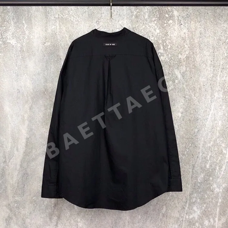 피어오브갓 남성 블랙 긴팔 셔츠 상세 이미지 2