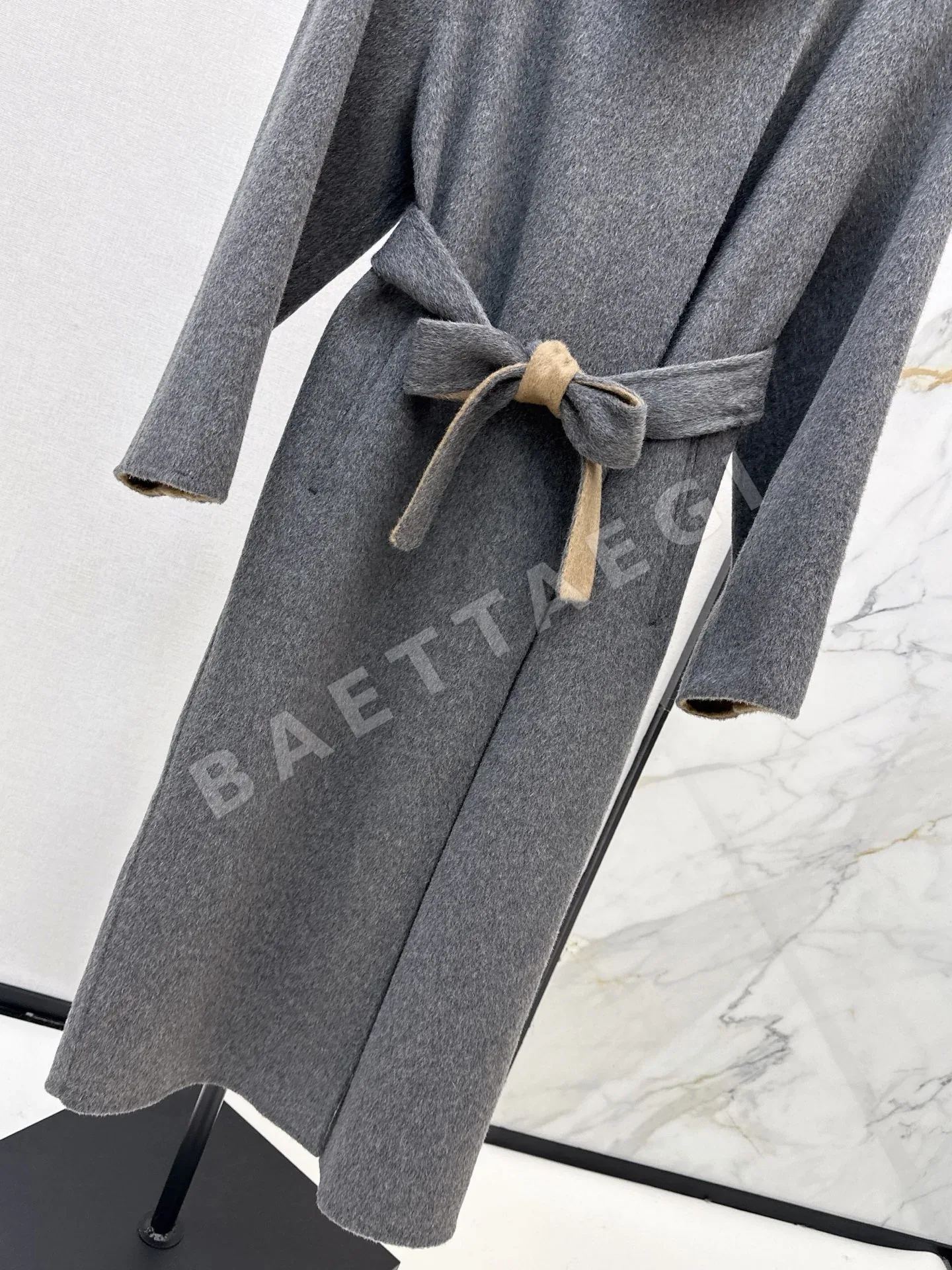 로로피아나 스탠드 카라 양면 울 코트 자켓 상세 이미지 6