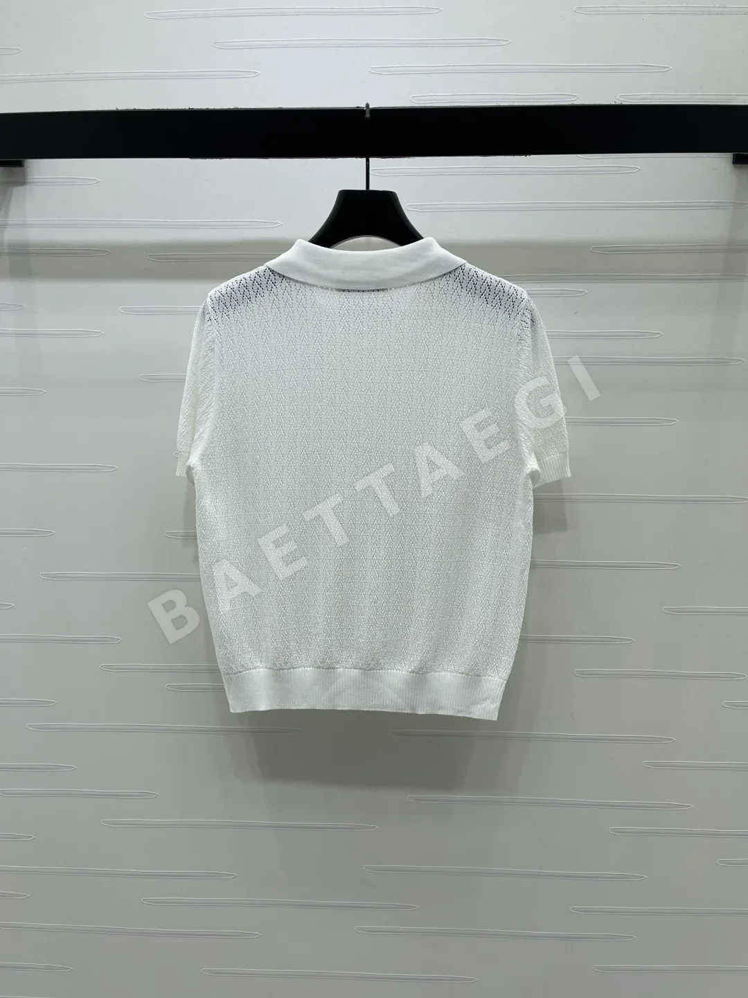 디올 시스루 니트 카라 반팔탑 상세 이미지 8