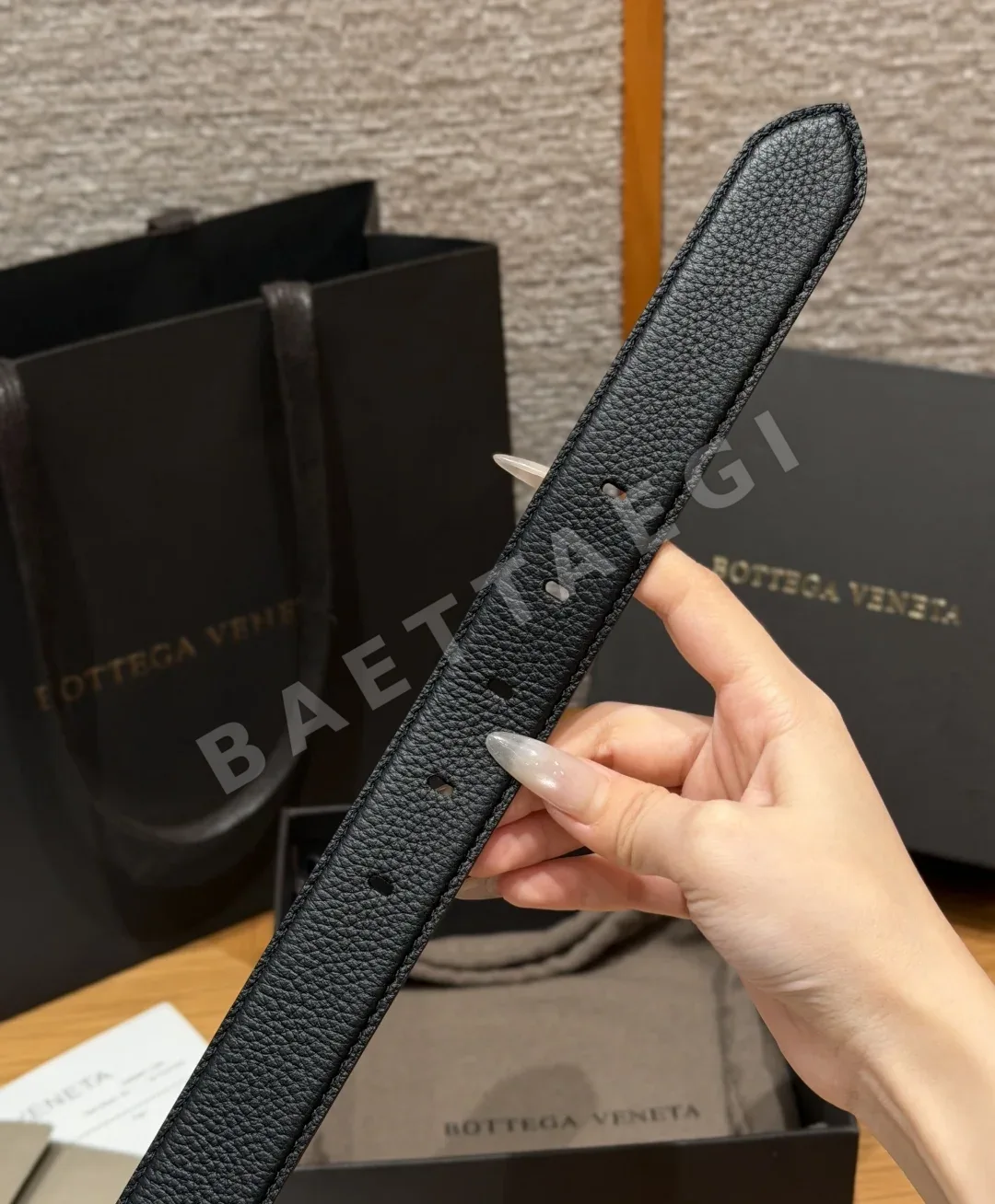 보테가베네타 호스빗 D링 가죽 벨트 상세 이미지 6