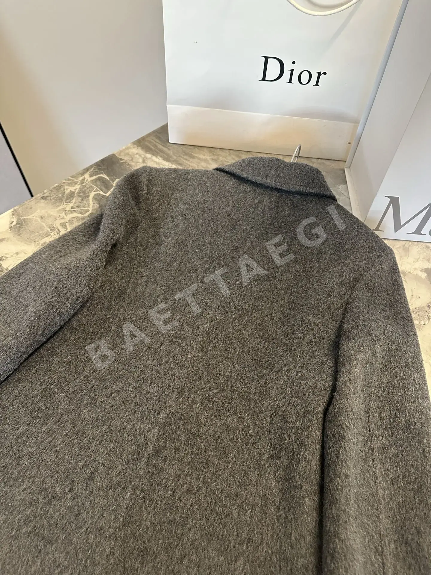 샤넬 메탈릭 버튼 더블브레스트 울 자켓 상세 이미지 9