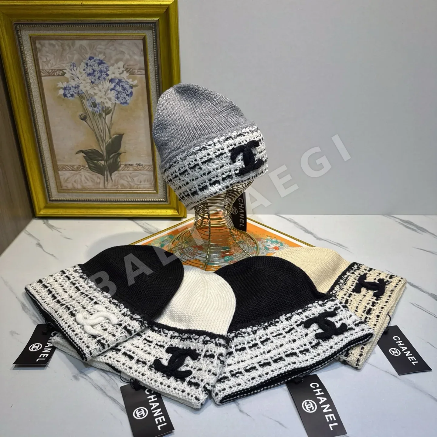 샤넬 울 모자 상세 이미지 5