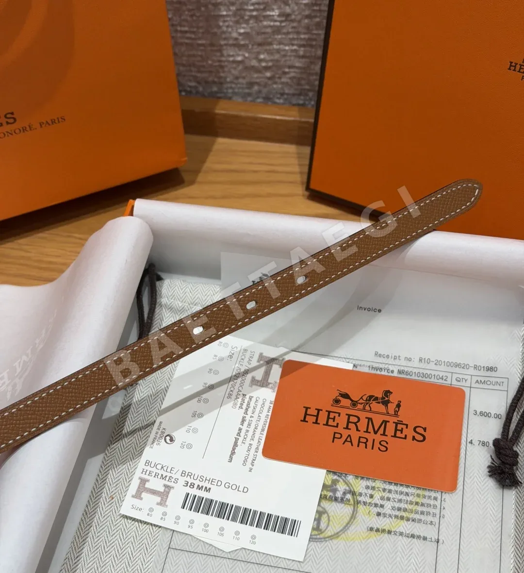 에르메스 H브랜드 15mm 리버시블 가죽 벨트 상세 이미지 7