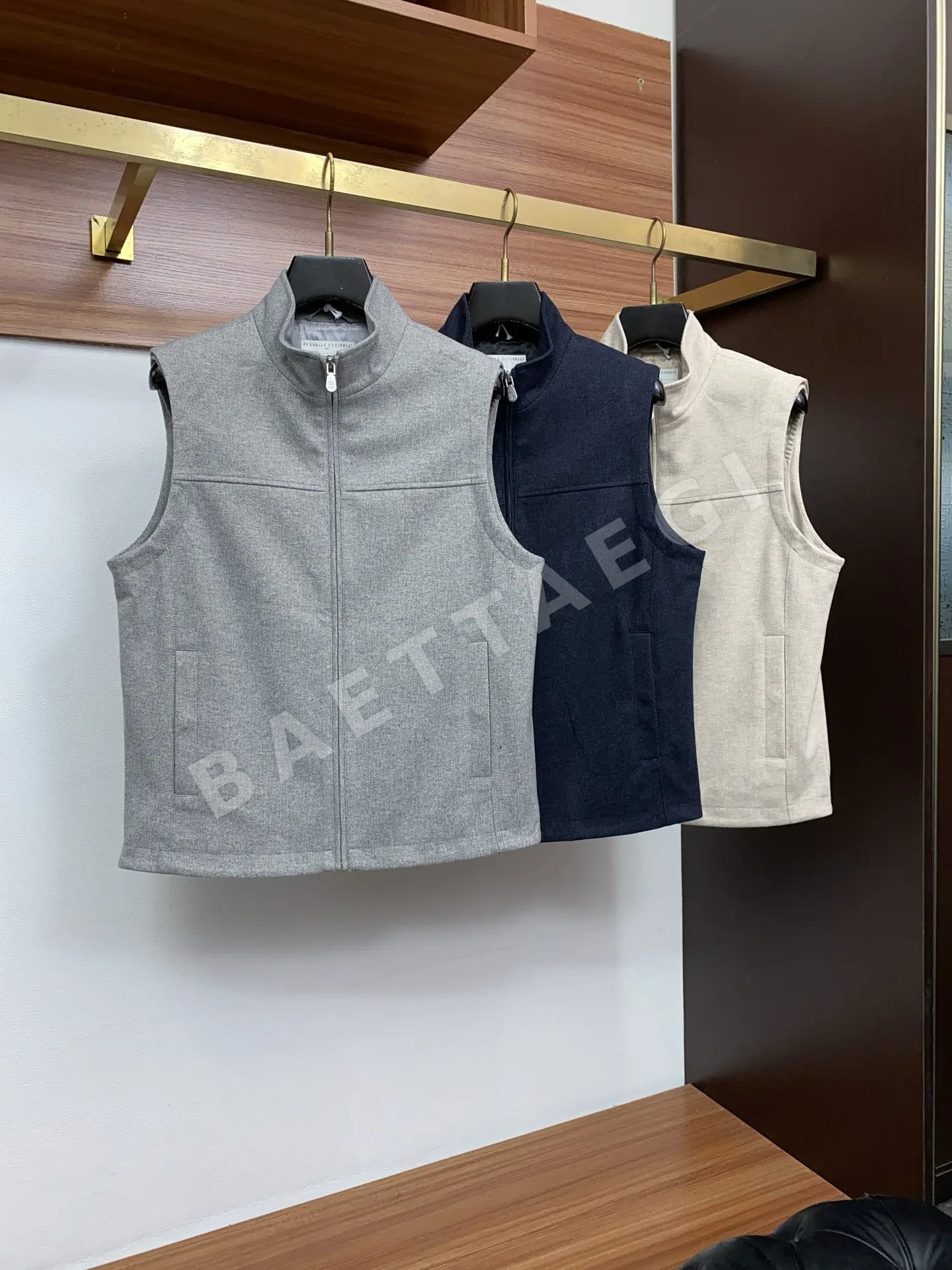 브루넬로쿠치넬리 남성 슬림핏 맞춤 조끼 상세 이미지 9