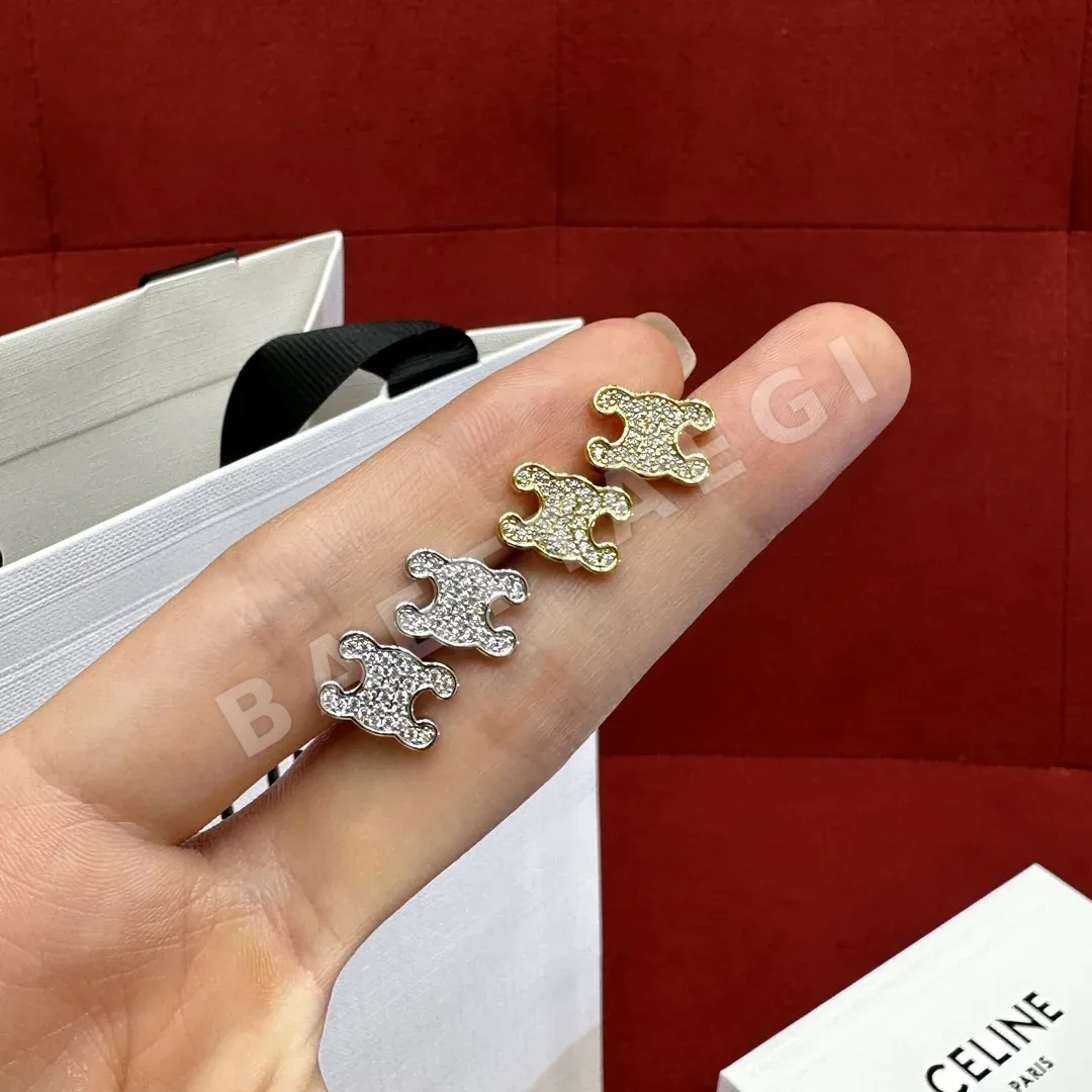 셀린느 개선문 라인스트ー 황동 귀걸이 상세 이미지 8