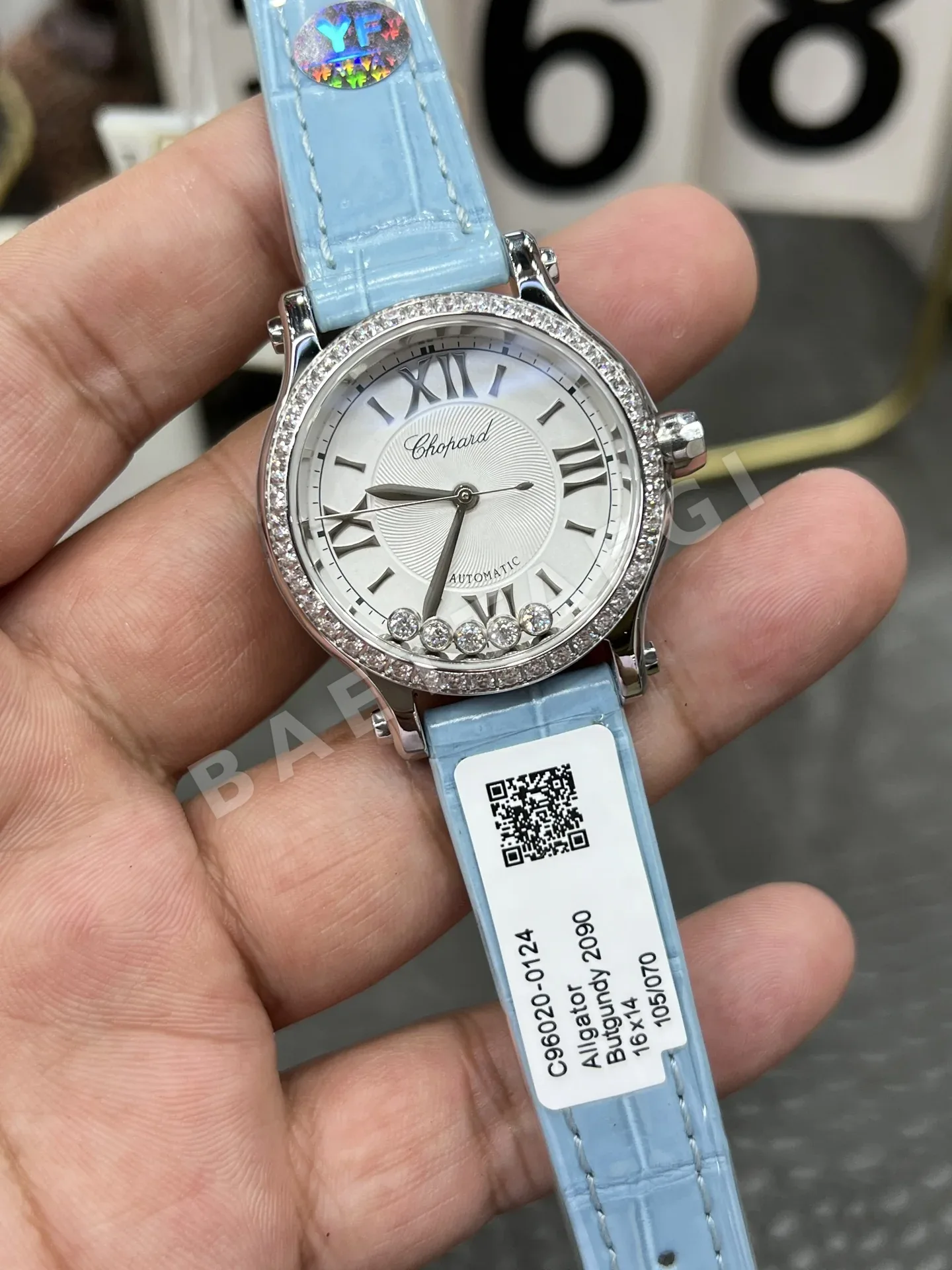 쇼파드 해피 다이아몬드 YF 공장 시걸 2892 오토매틱 여성 시계 레플리카 45065 Chopard 상세 이미지 2