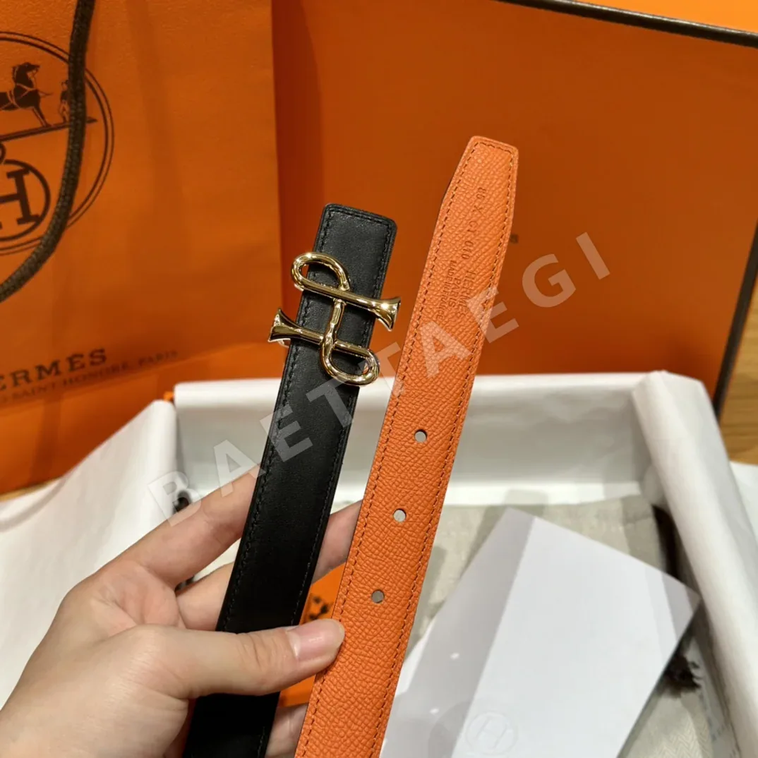 에르메스 H 버클 스위프트 엡솜 가죽 벨트 상세 이미지 8
