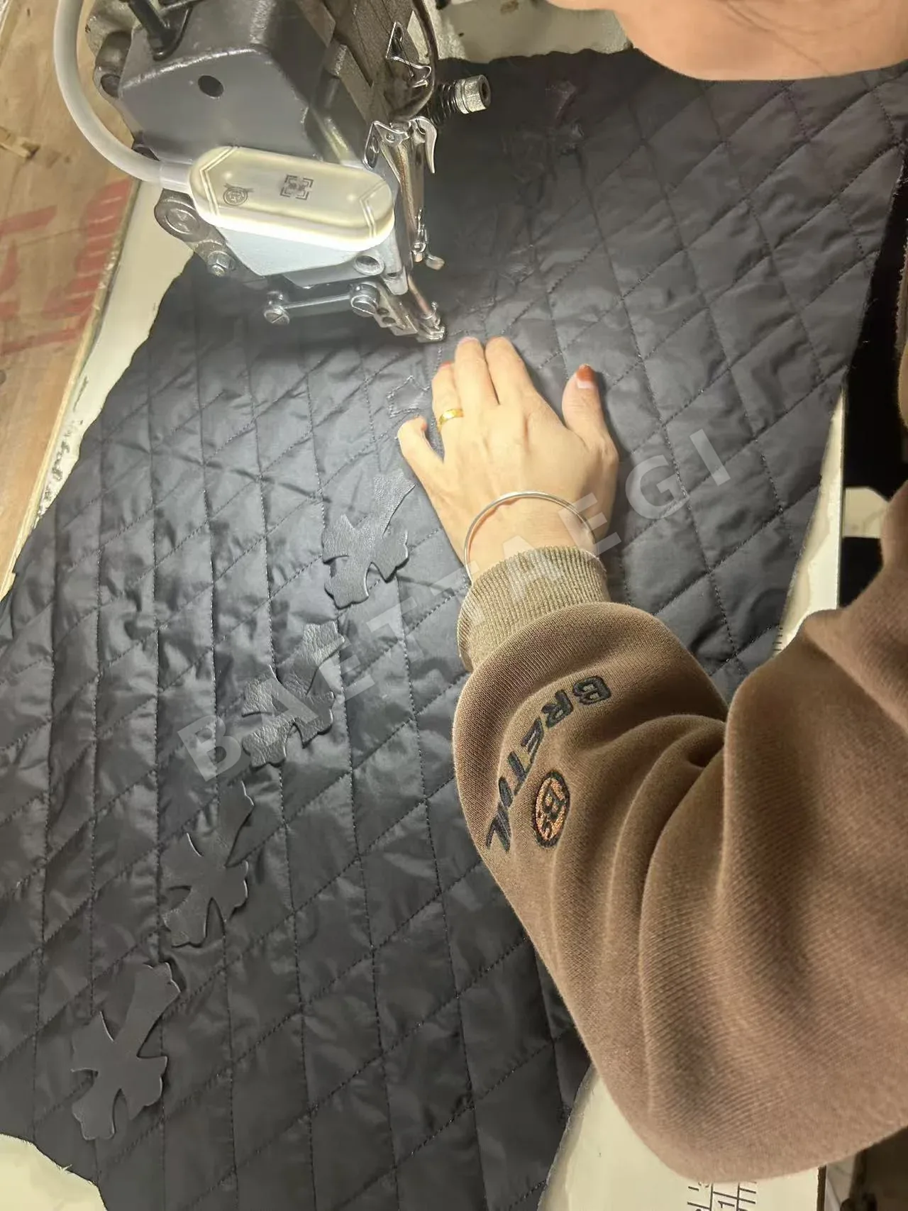 크롬하츠 다이아몬드 패턴 퀼팅 면 조끼 상세 이미지 9