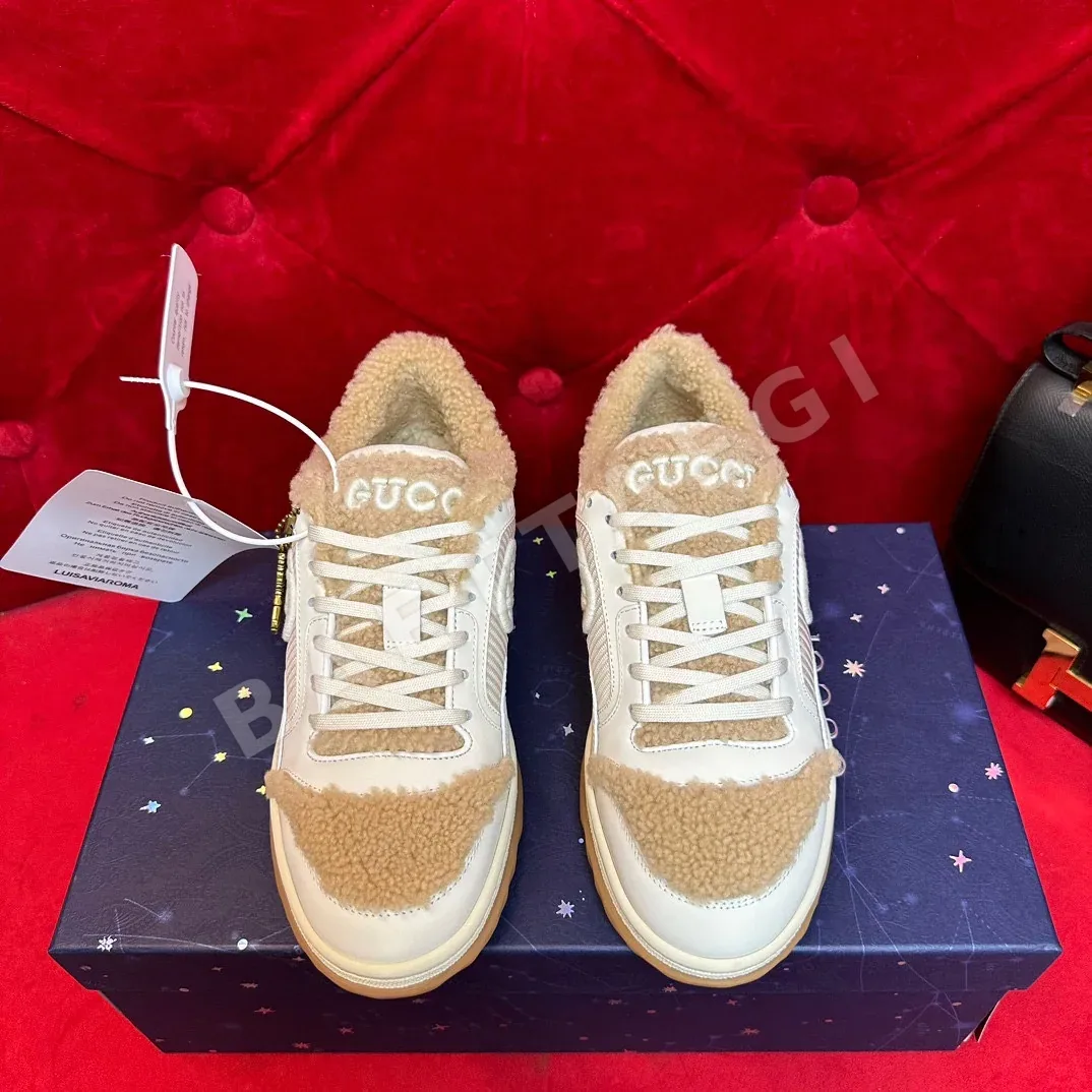 구찌 MAC80 레트로 화이트 커플 스니커즈 116294