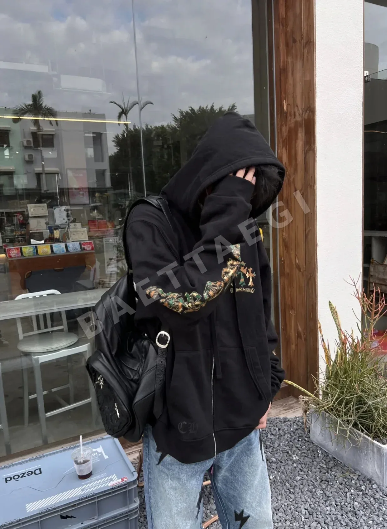 크롬하츠 카모플라주 호스슈 지퍼 후드 남성 후드 상세 이미지 4