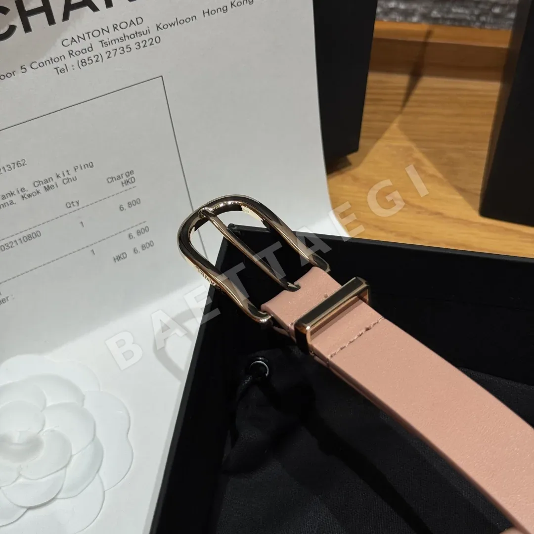 샤넬 U자형 소가죽 여성용 벨트 상세 이미지 6