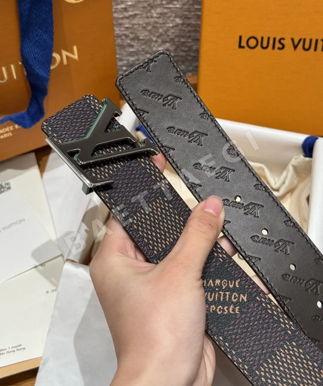 루이비통 다모플라쥬 40mm 리버시블 벨트 상세 이미지 6