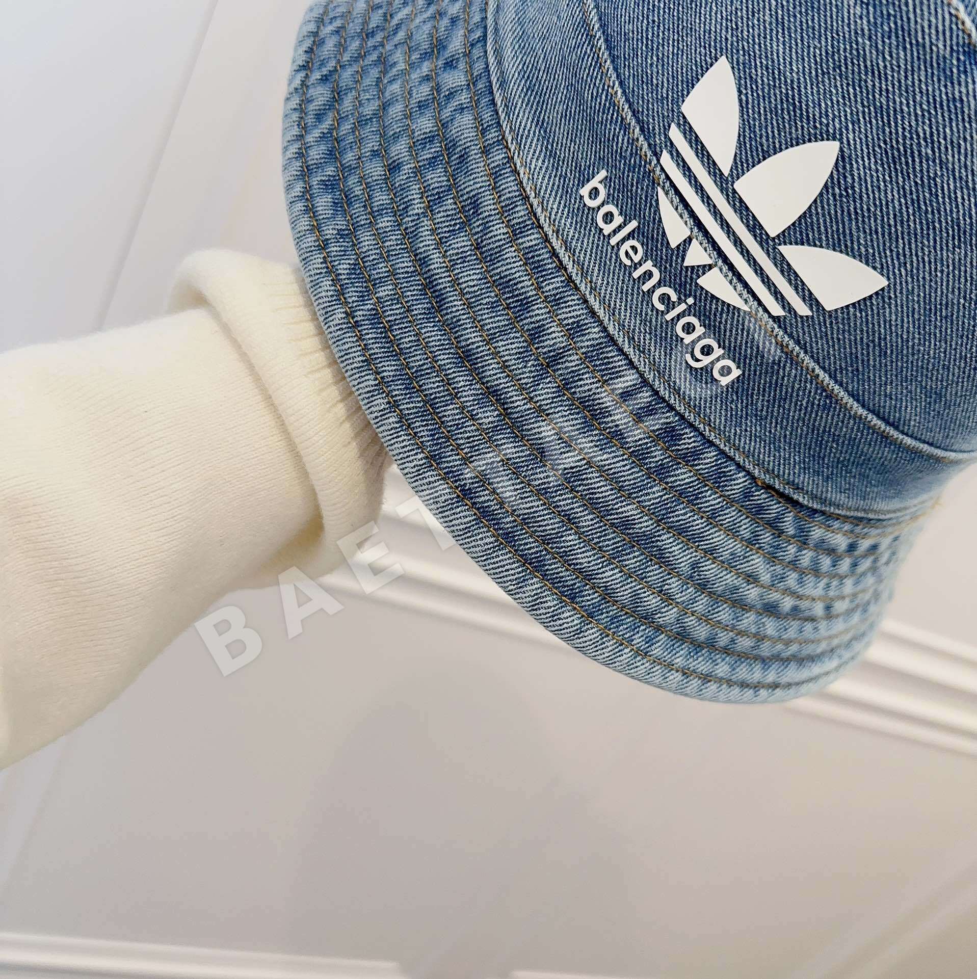발렌시아가 데님 워싱 피셔맨 햇 모자 상세 이미지 2