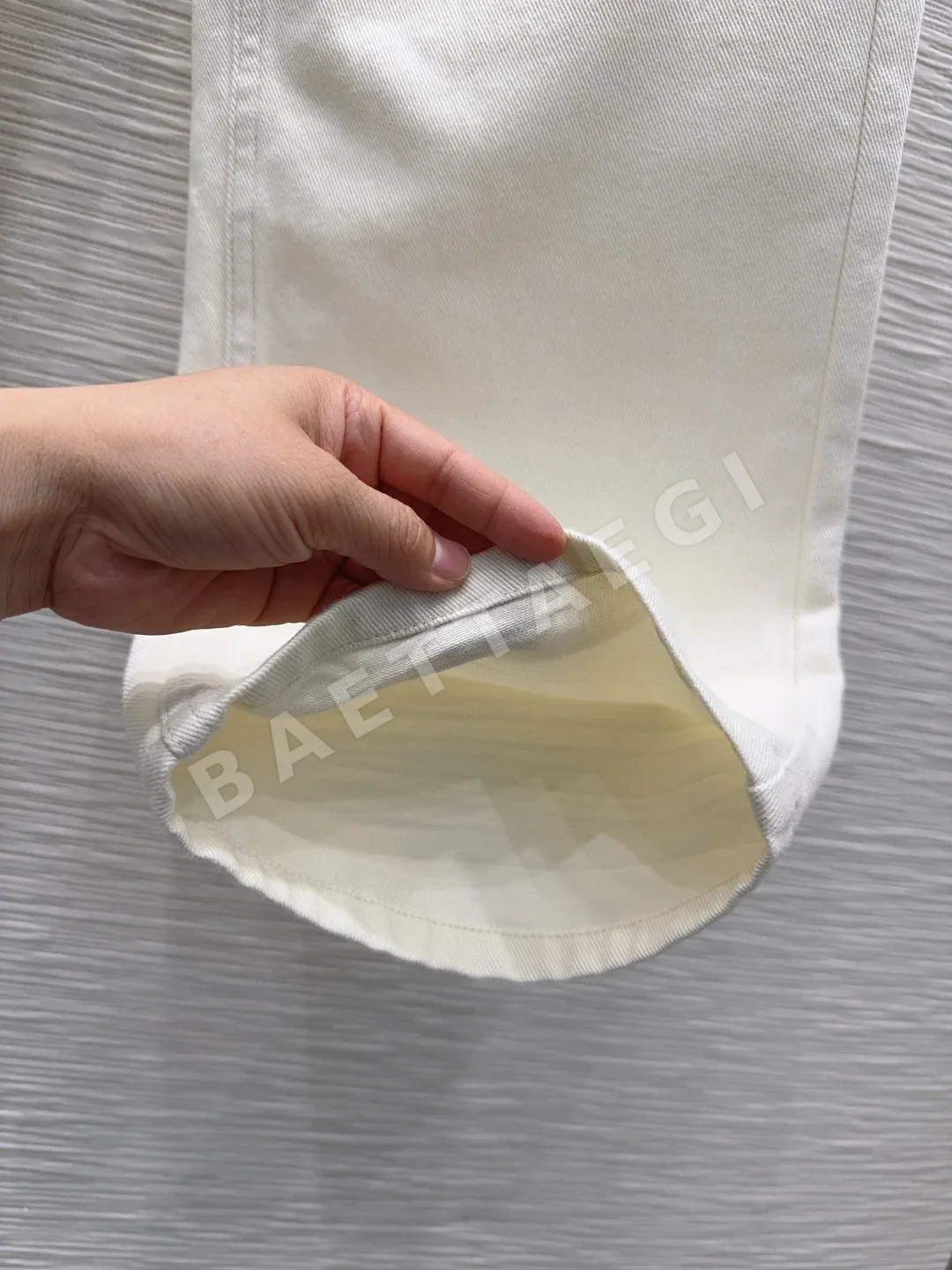 생로랑 3D 재단 여성 데님 바지 상세 이미지 6