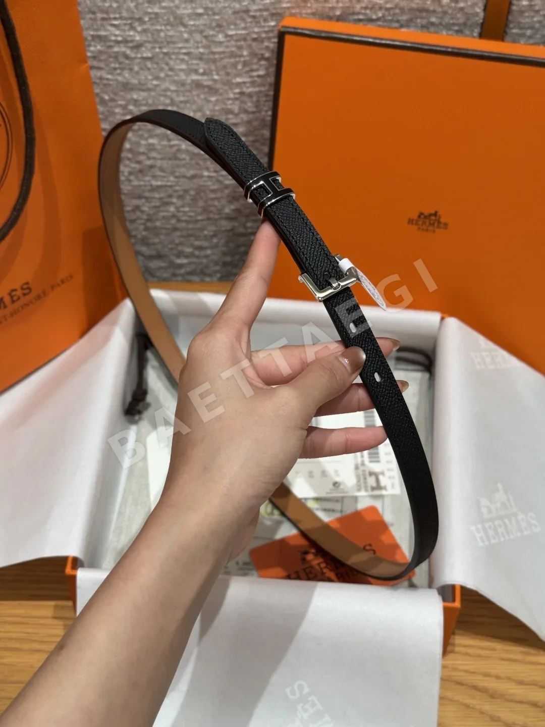 에르메스 팝 H 에포손 카프스킨 벨트 상세 이미지 3
