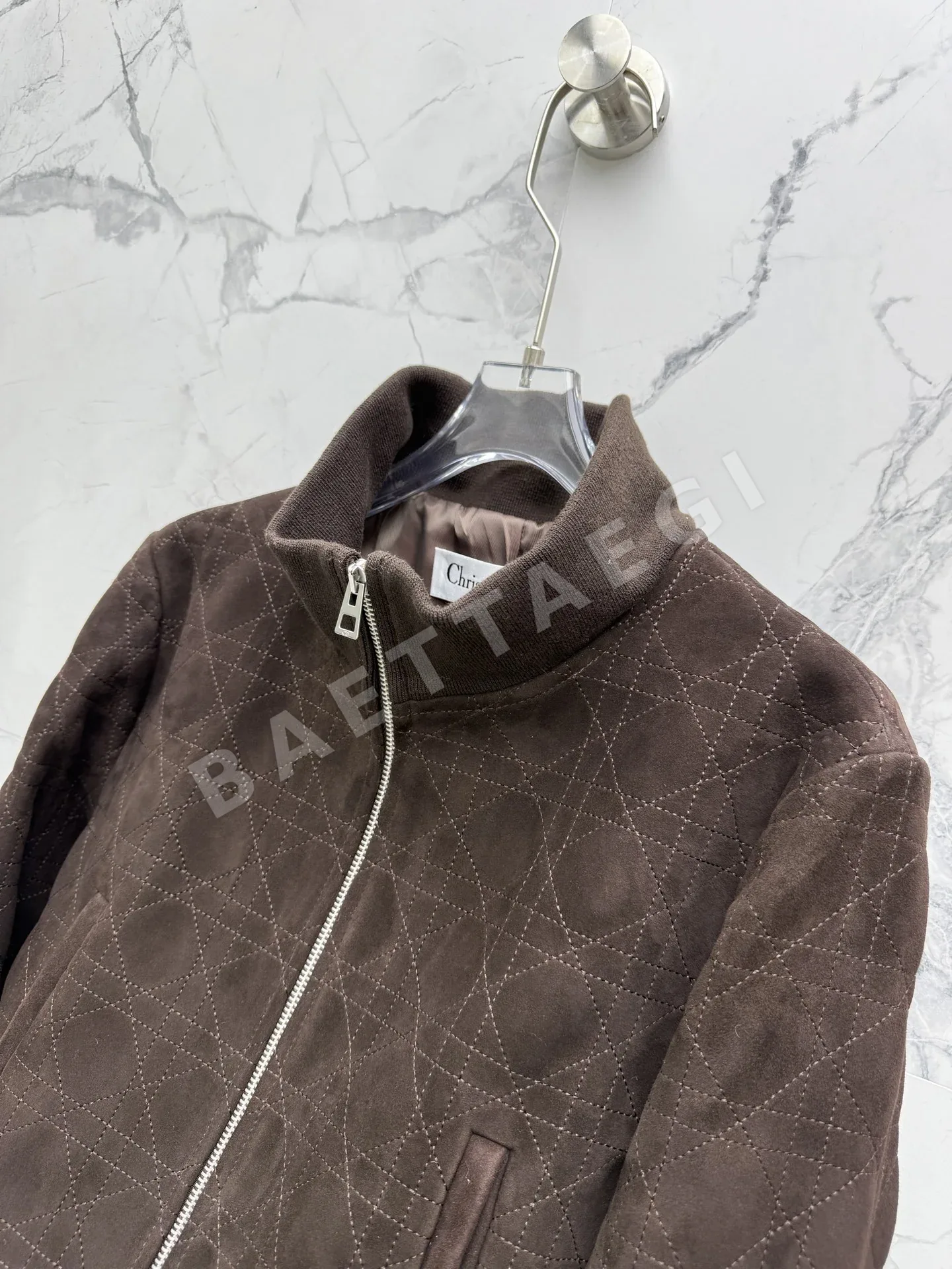 디올 스웨이드 가죽 여성 자켓 상세 이미지 5
