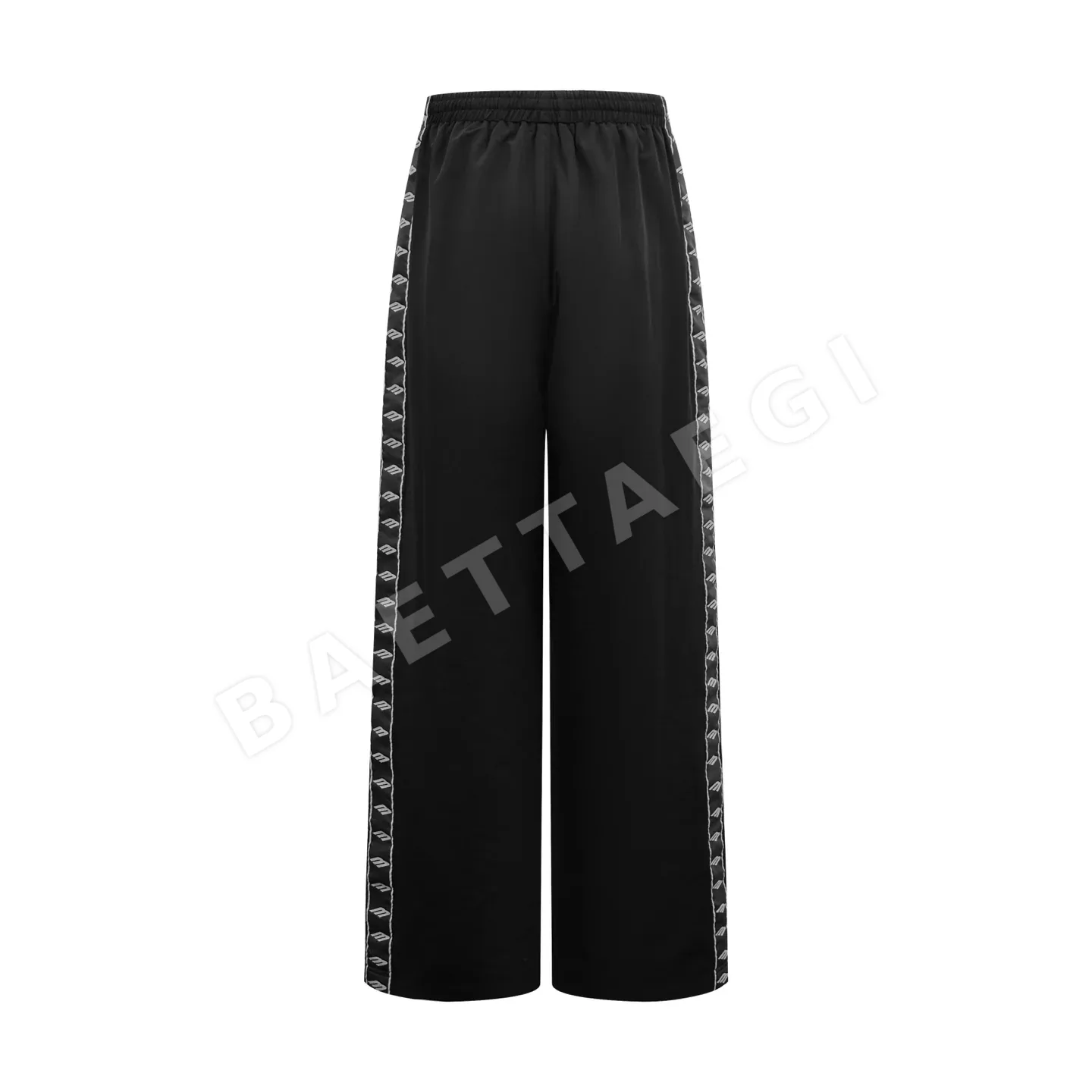 발렌시아가 매트 블랙 자수 바지 상세 이미지 3
