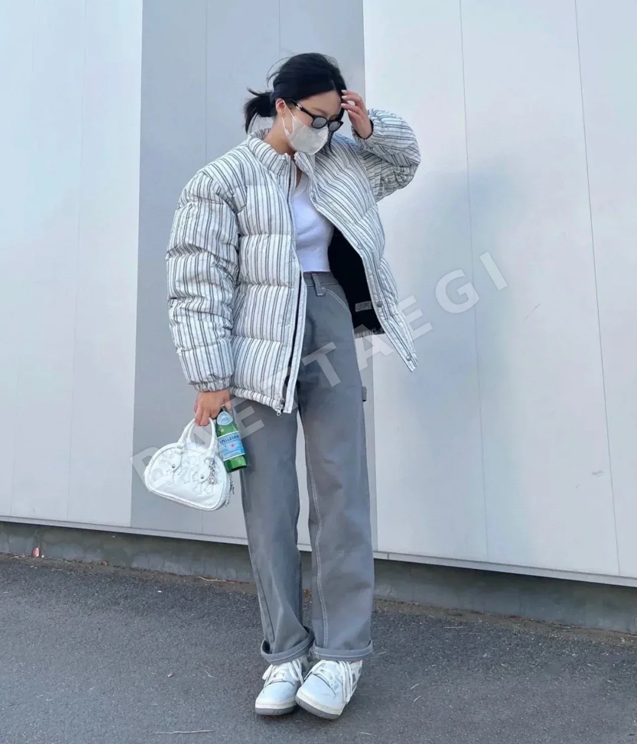 크롬하츠 화이트 텀블 소가죽 볼링 백 상세 이미지 12
