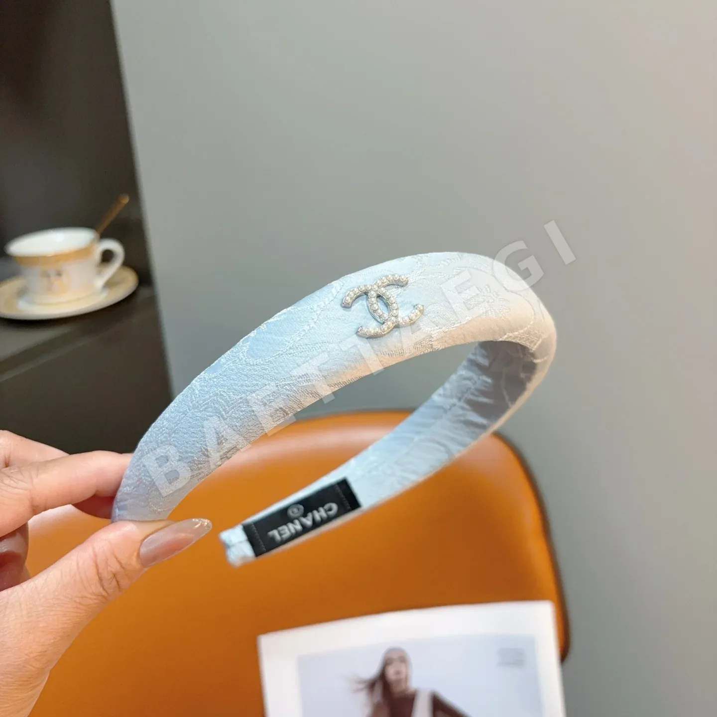 샤넬 스펀지 헤드밴드 헤어악세사리 상세 이미지 4