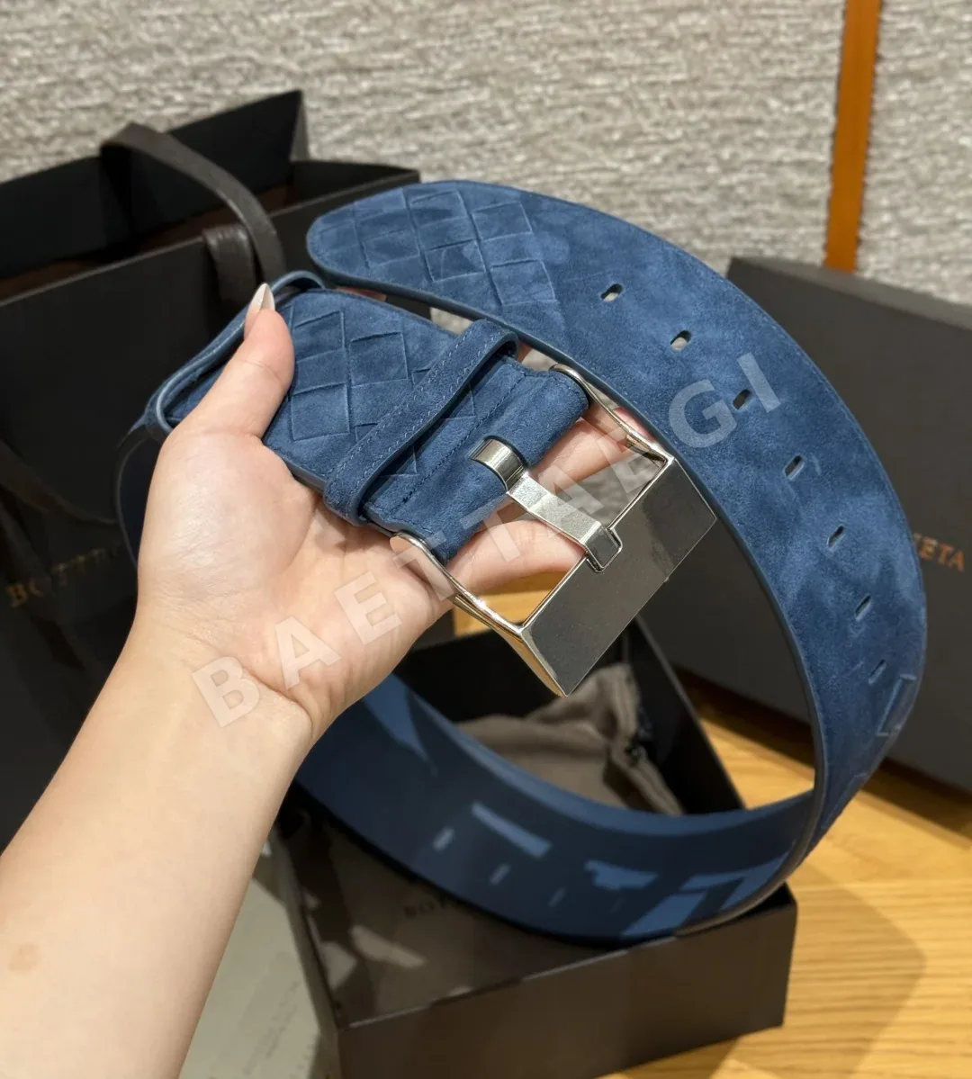 보테가베네타 브론업 인트레치오 스웨이드 벨트 상세 이미지 4