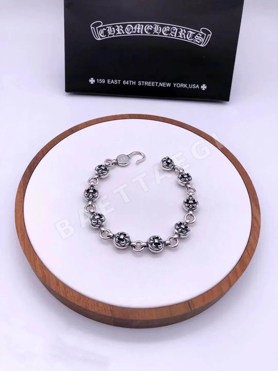 크롬하츠 크로스 스카웃 플라워 멀티 엘리먼트 팔찌 61607