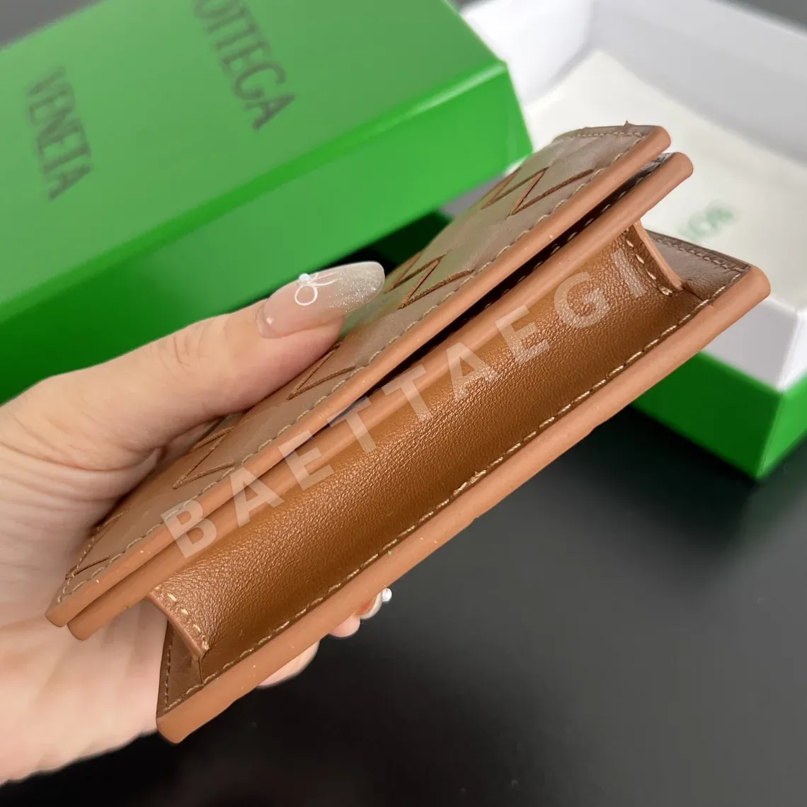 보테가베네타 램스킨 명함지갑 상세 이미지 3