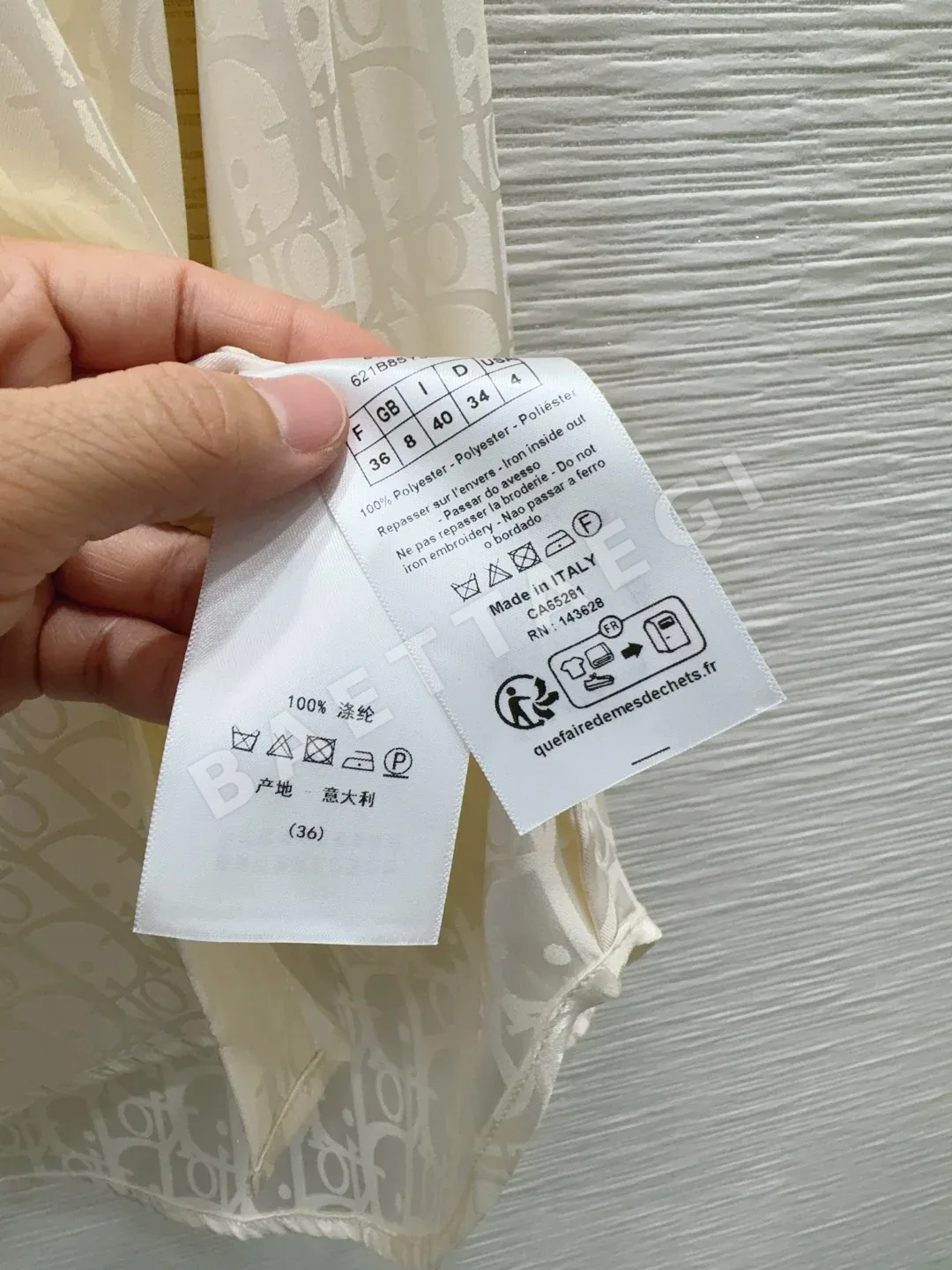 디올 여성 실크 셔츠 상세 이미지 8