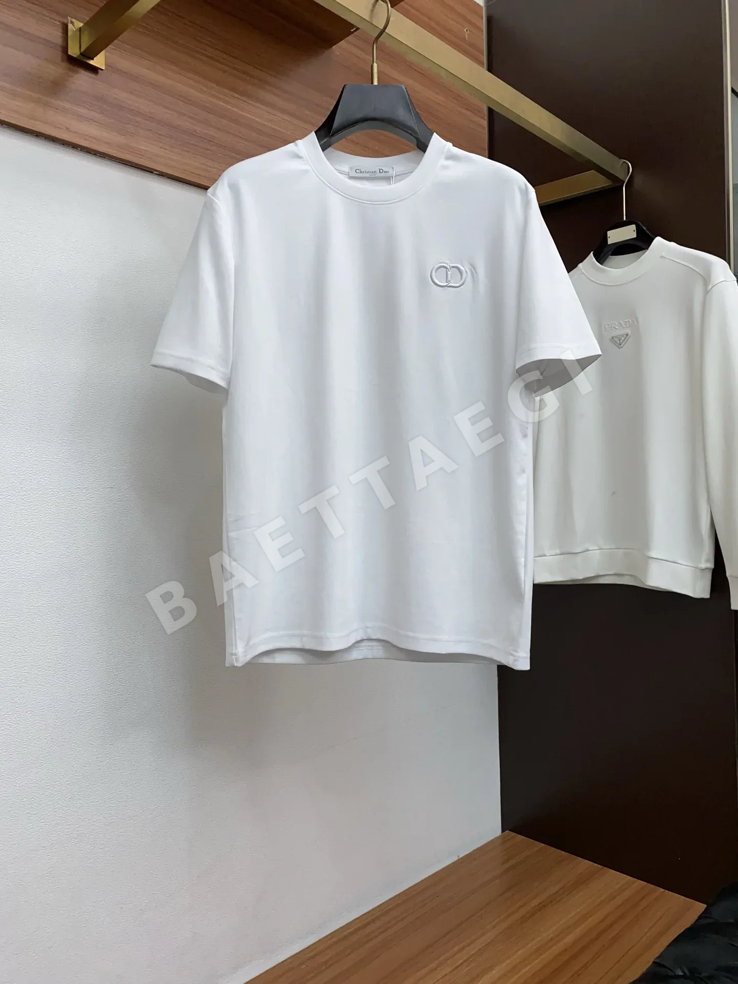 디올 남성 코튼 크루넥 반팔 티셔츠 47362