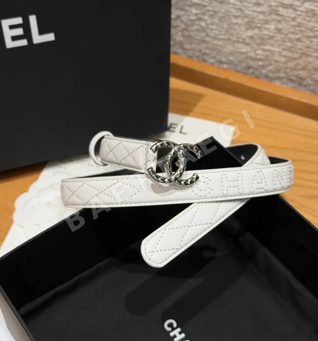 샤넬 퀼팅 램스킨 20mm 벨트 상세 이미지 7