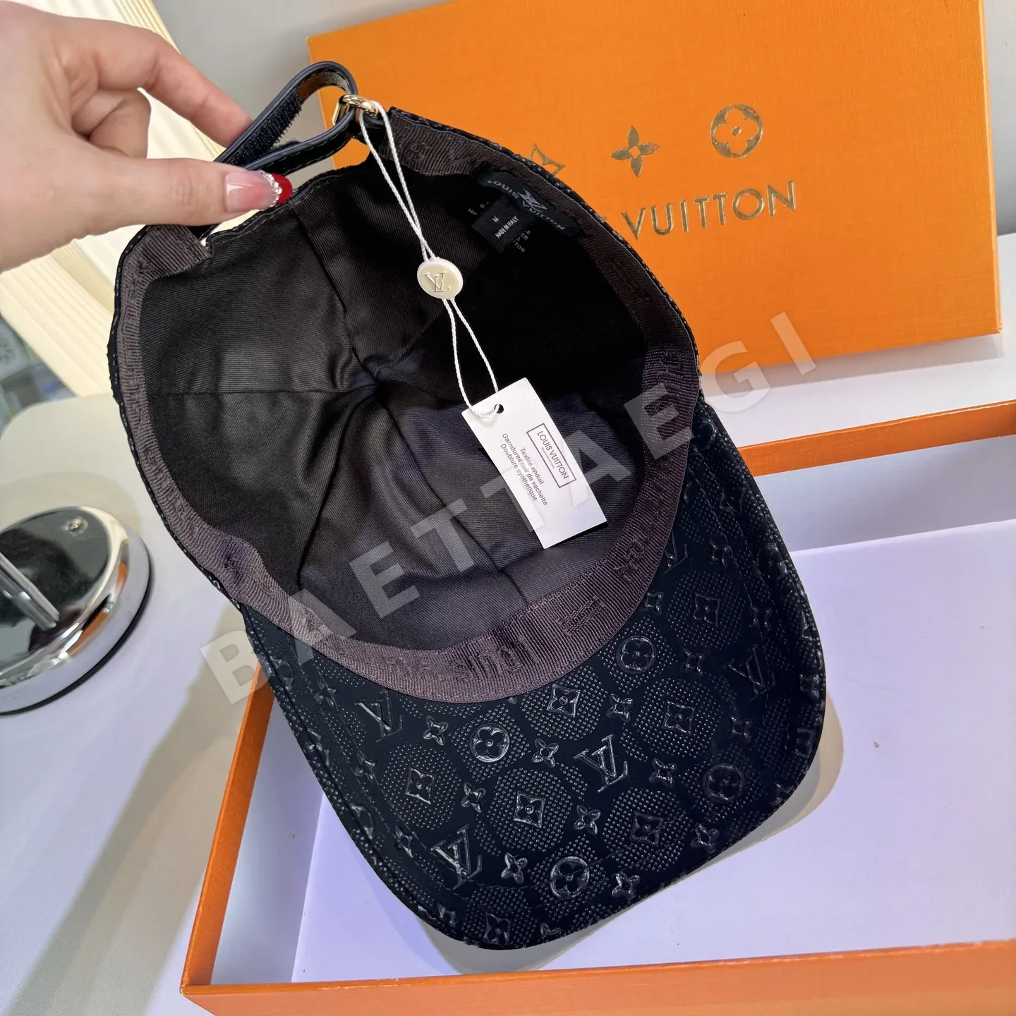 루이비통 가죽 패치 야구모자 상세 이미지 6