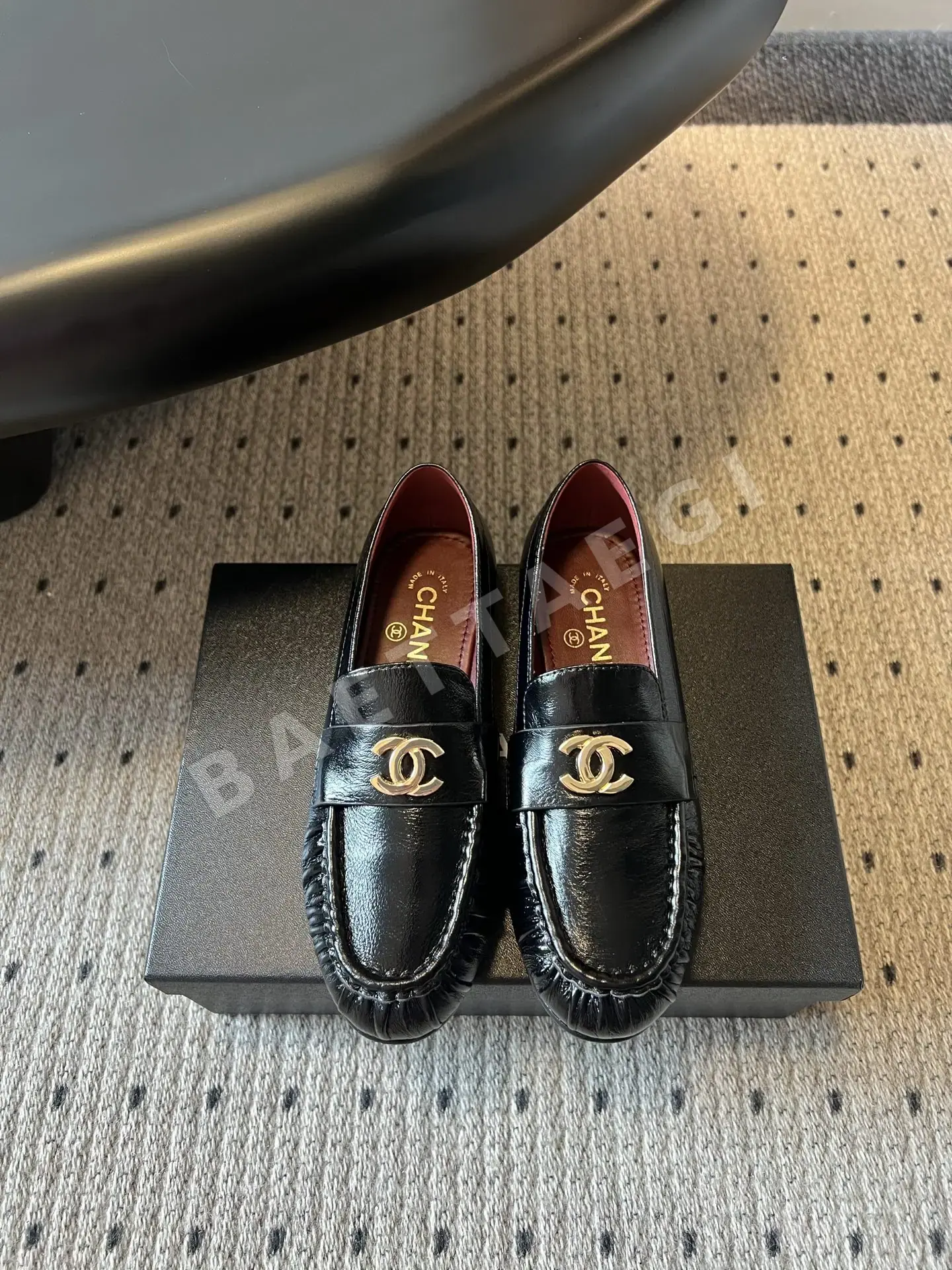 샤넬 더블 C 플리츠 레트로 로퍼 117596