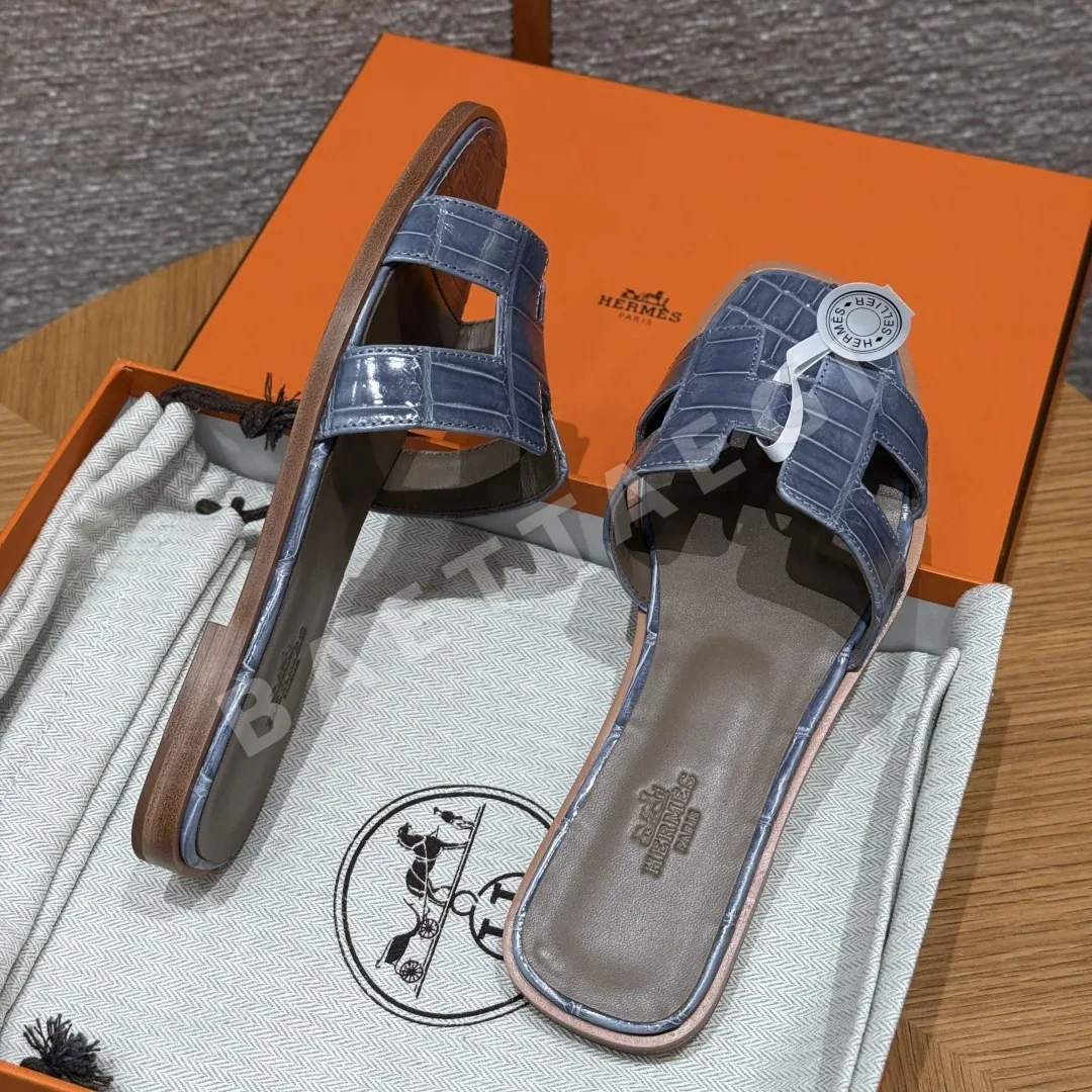 에르메스 오란 앨리게이터 샌들 상세 이미지 4