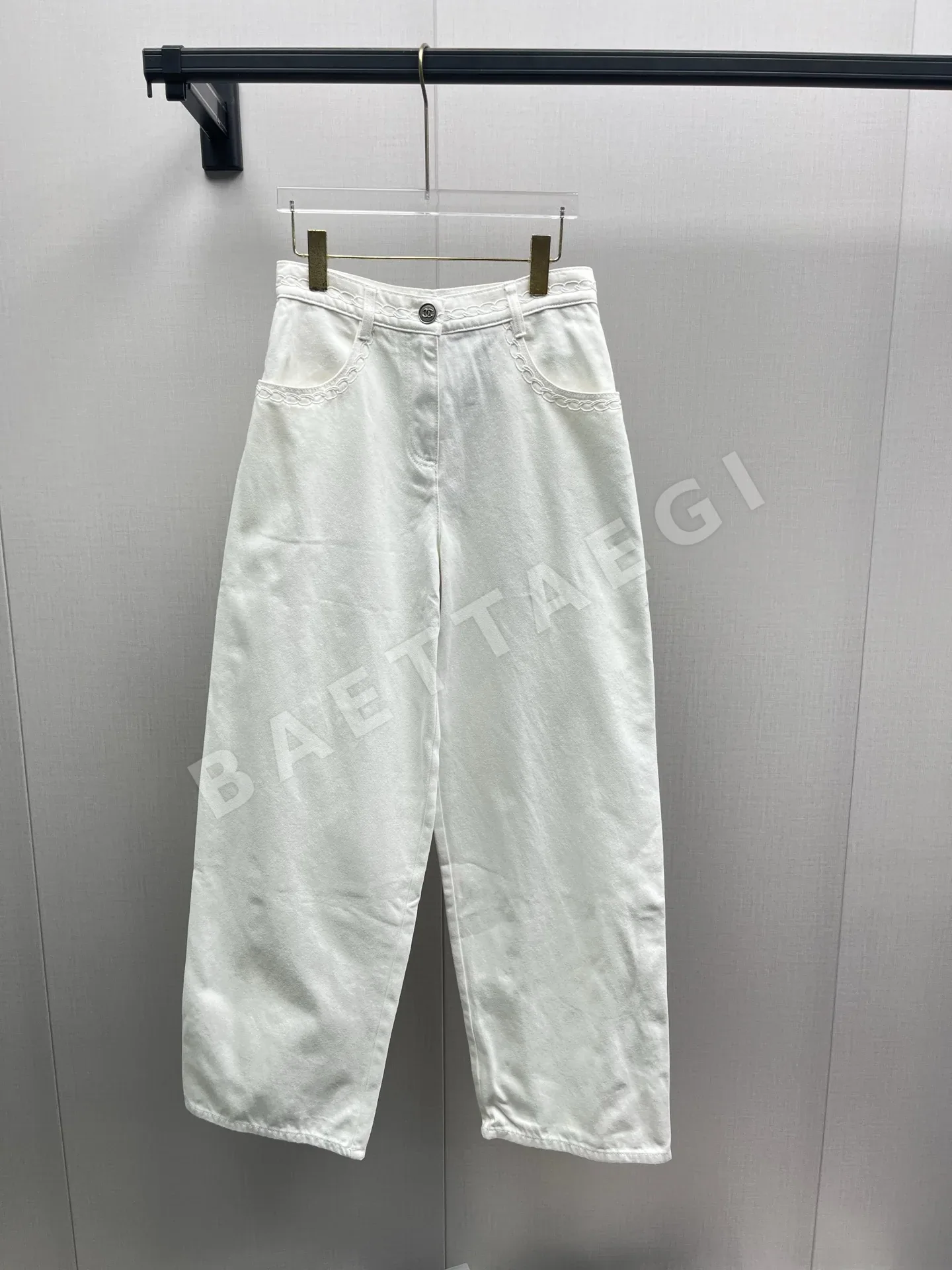 샤넬 데님 커브 바지 182442
