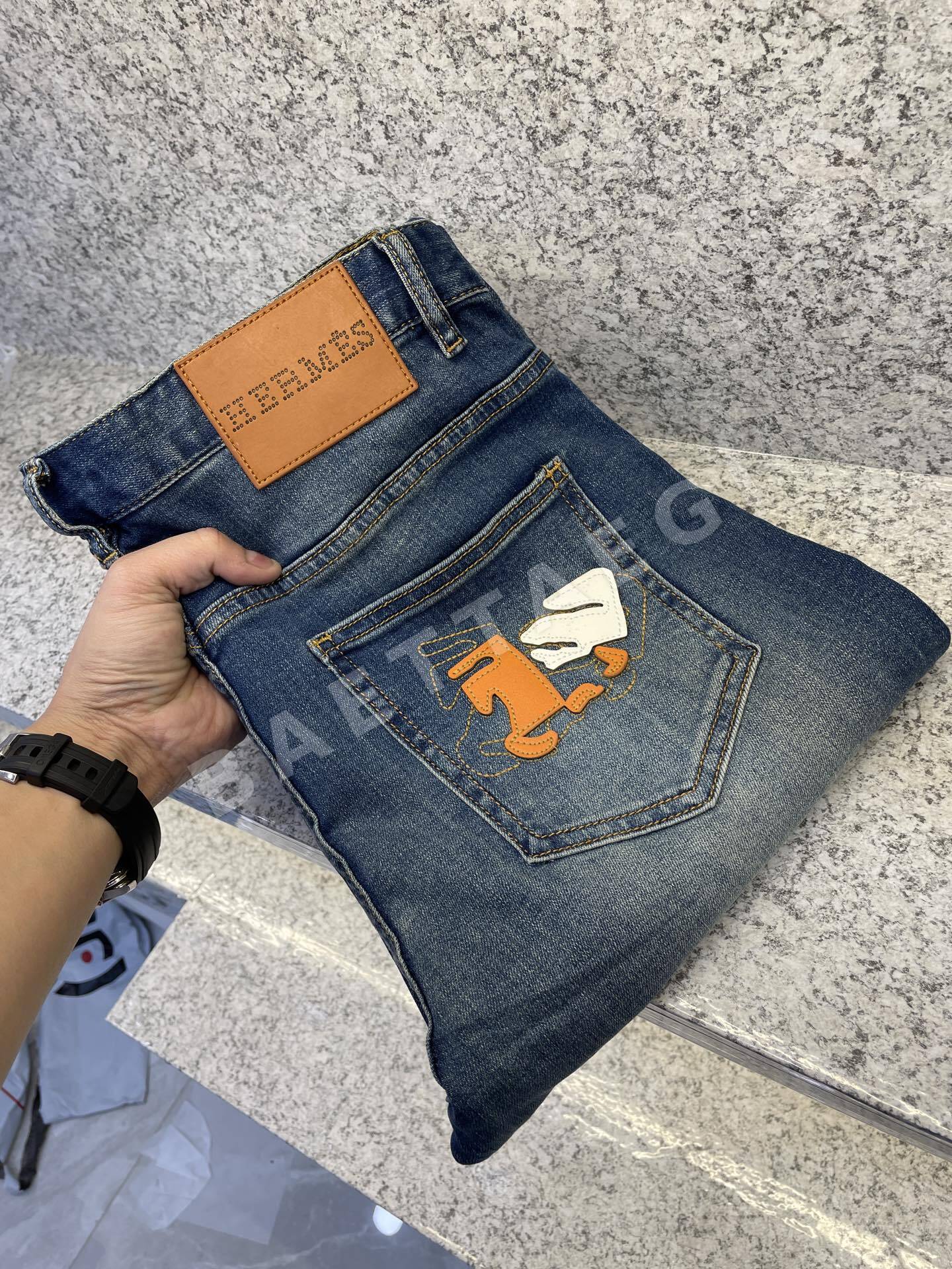 에르메스 스트레치 슬림핏 남성 바지 52644