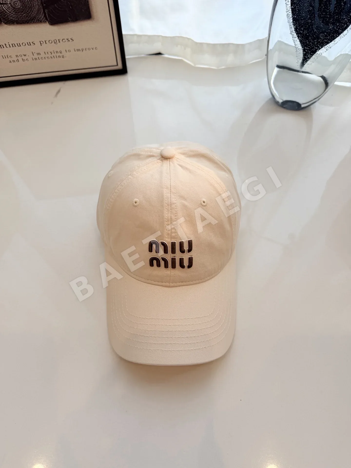 미우미우 마카롱 컬러 코튼 야구모자 80793