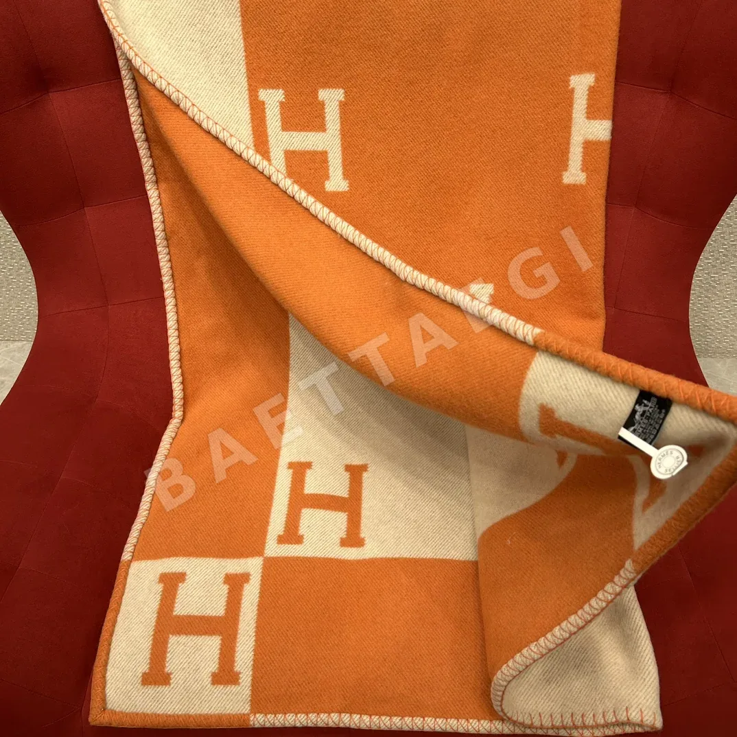 에르메스 울 캐시미어 블랭킷 스카프 상세 이미지 2