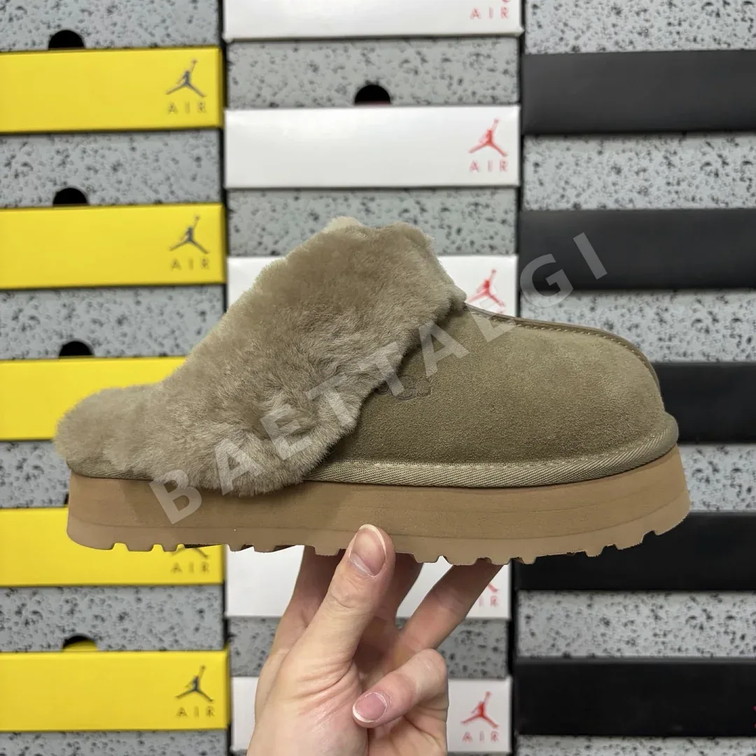 어그 [TOP] 브라운 208918 UGG Disquette Slipper 3cm -2550 상세 이미지 2