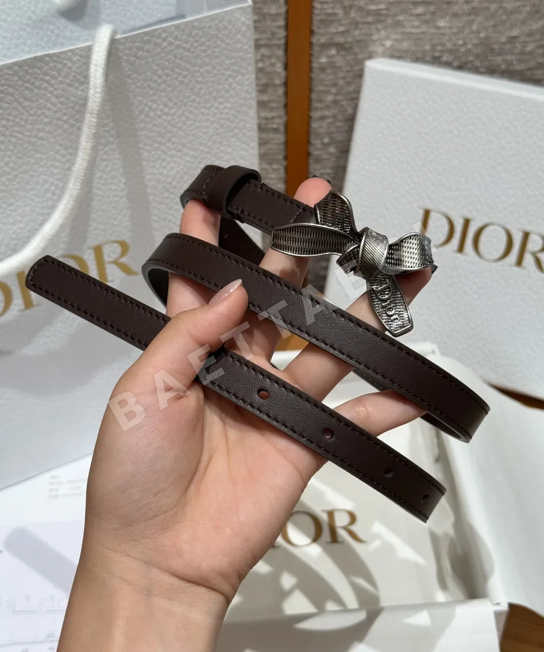 디올 르 누도 드 벨트 20mm 가죽 벨트 상세 이미지 2