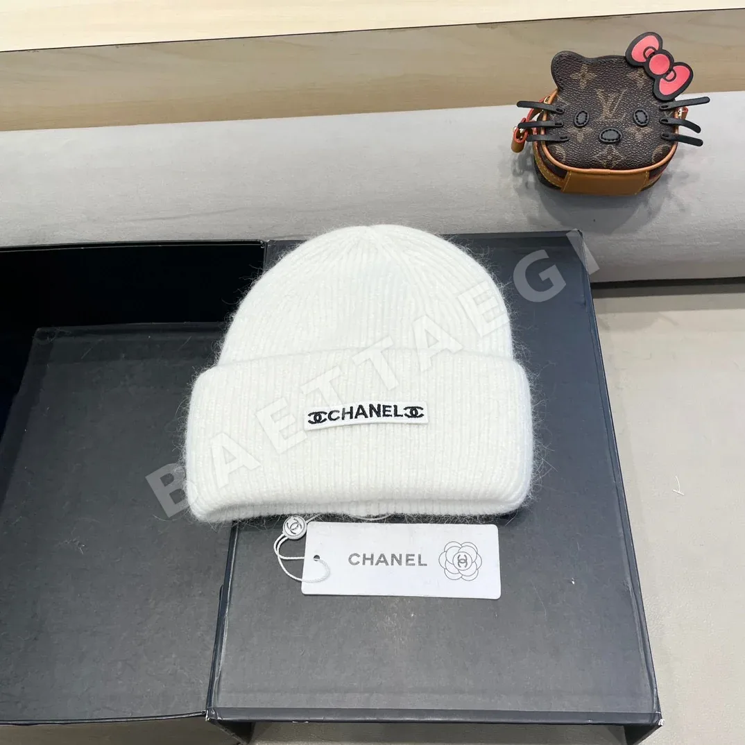 샤넬 더블 C 니트 비니 모자 185666
